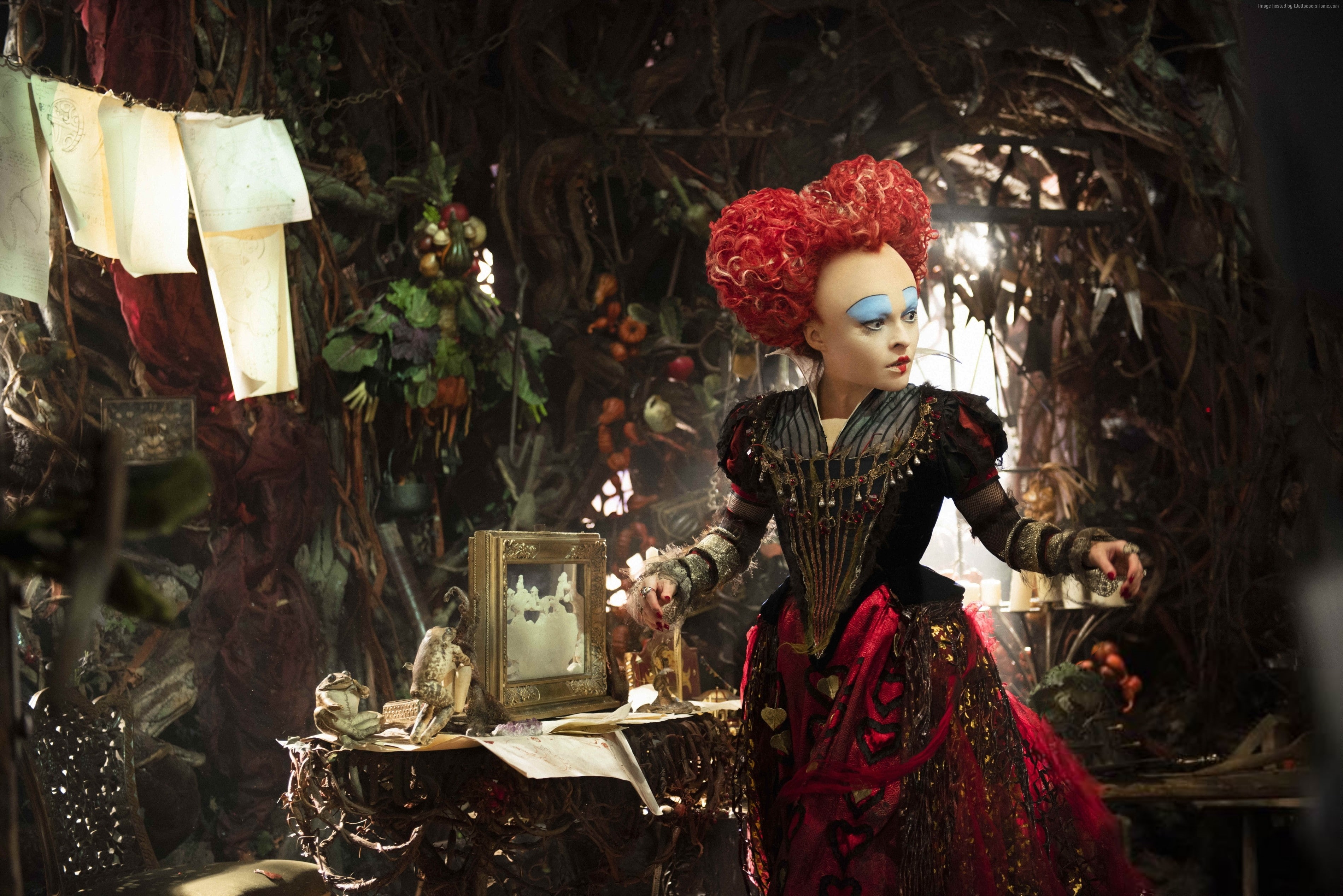 Alice Through the Looking Glass, 2K, Helena Bonham Carter, best movies of 2016, HD Wallpaper