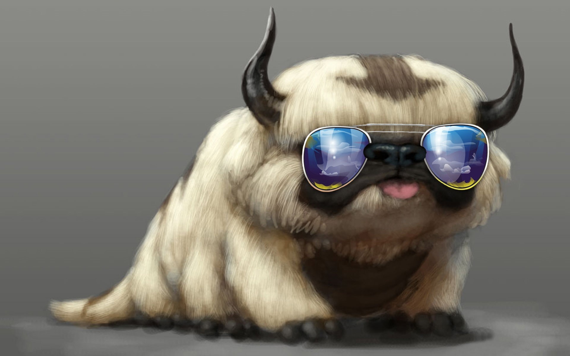 Appa, Avatar: The Last Airbender, glasses, 1080P, HD Wallpaper