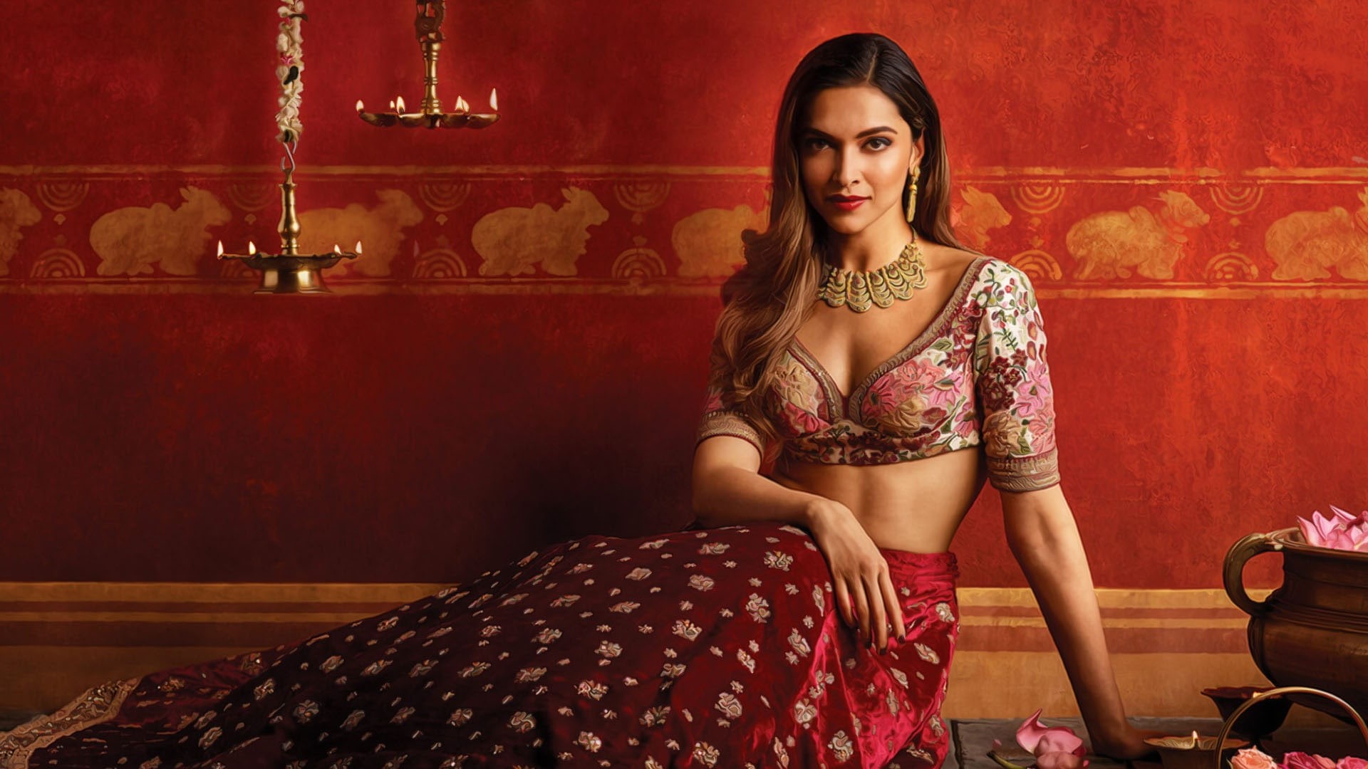 Tanishq, 1080P, Photoshoot, Deepika Padukone, HD Wallpaper