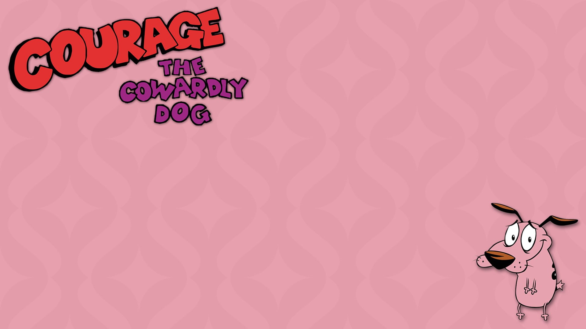Courage the Cowardly Dog, indoors, copy space, text, sign, backgrounds, love, art and craft, TV Show, floral pattern, handwriting, western script, HD Wallpaper