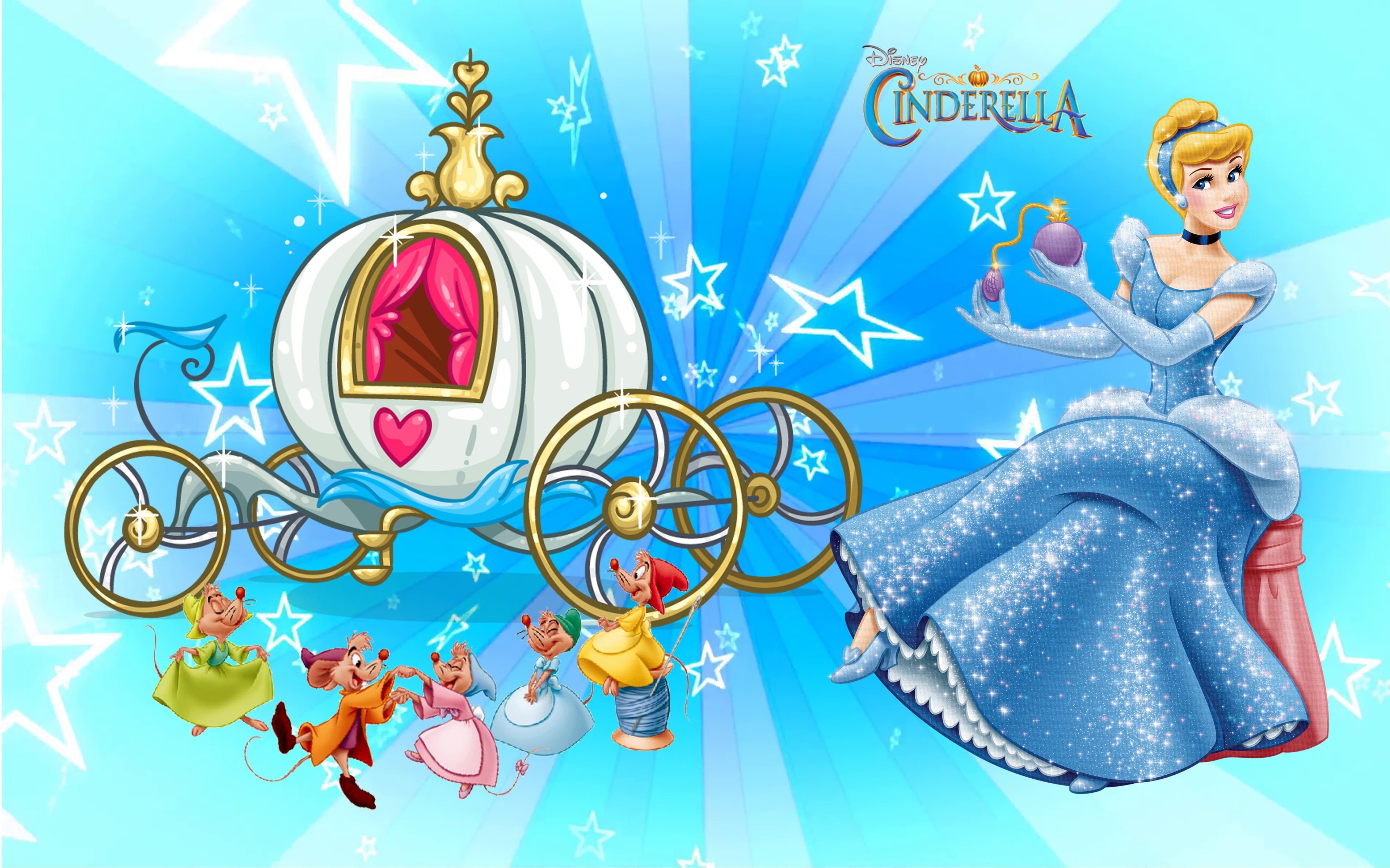 young adult, cinderella, indoors, fashion, mice, disney, decoration, full length, cheerful, women, 4K, art and craft, carriage, females, celebration, human representation, HD Wallpaper