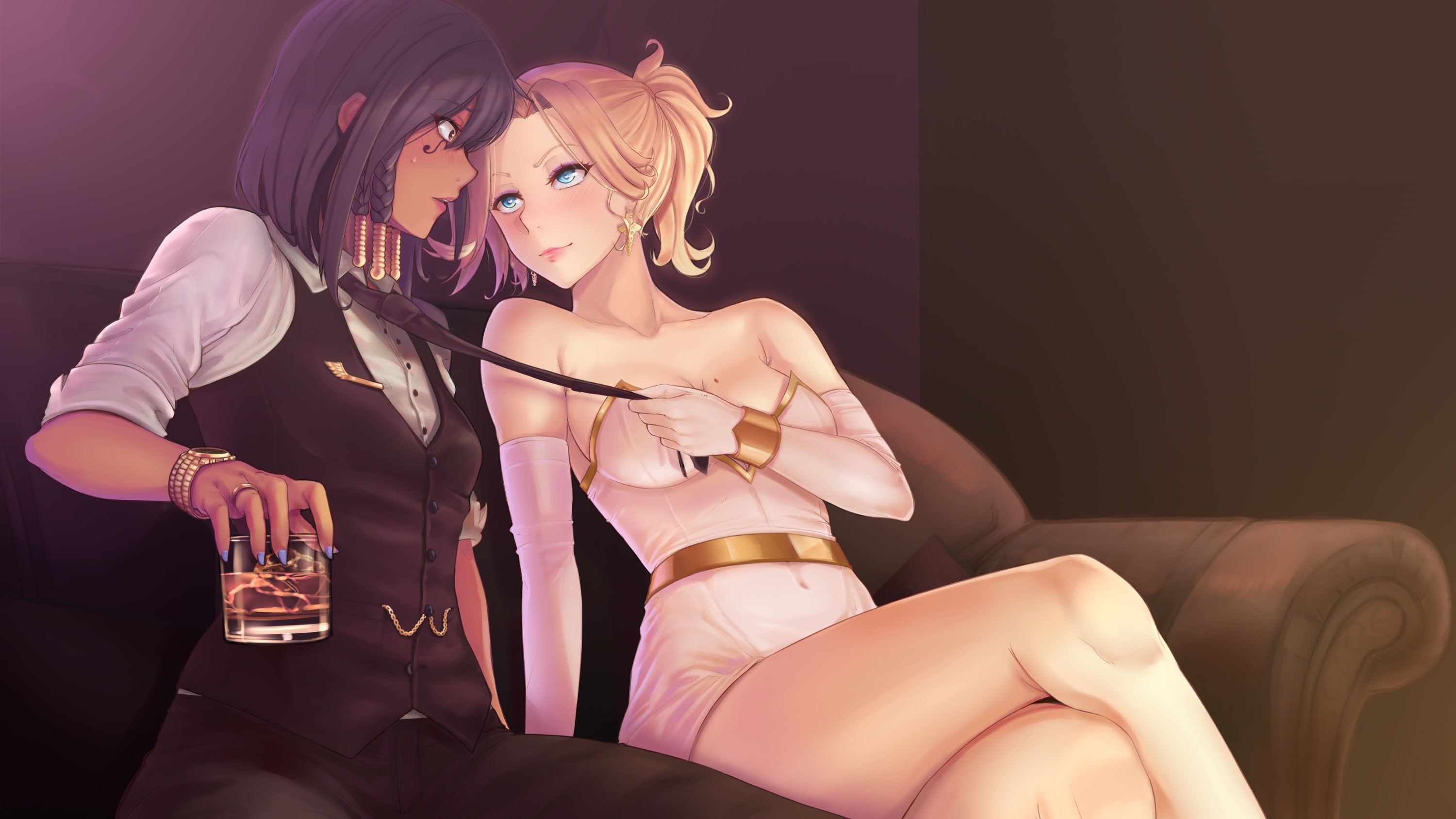 overwatch, girls, pharah, the game, 2K, art, mercy, HD Wallpaper