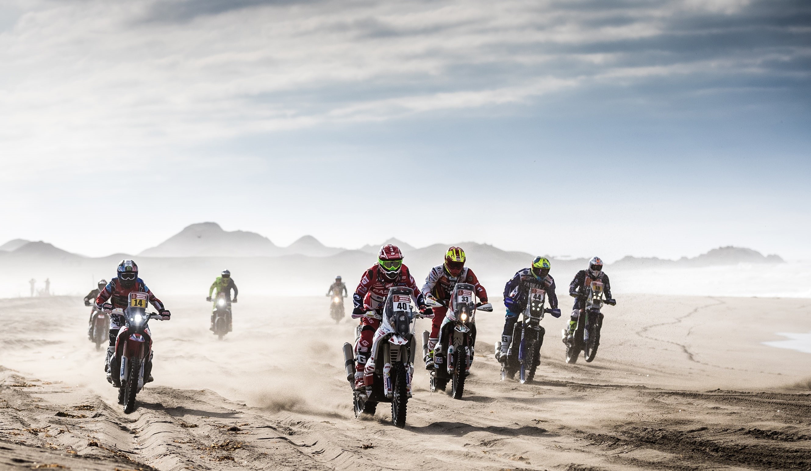 Motul, Dust, 2K, Rally, Dakar, Racers, A lot, HD Wallpaper