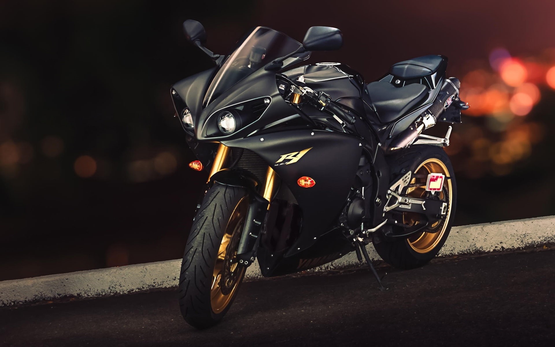 Black, yzf, Yamaha, Motorcycle, 1080P, r, HD Wallpaper