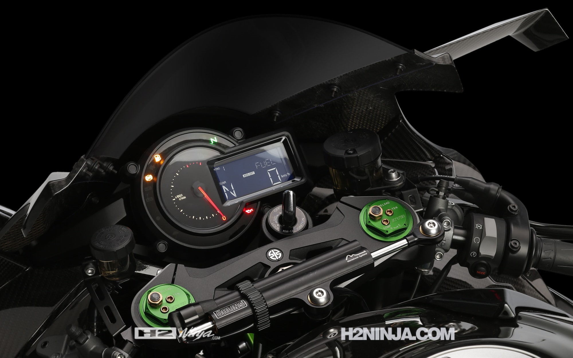 kawasaki, motorsport, 1080P, kawasaki Ninja, ninja H2, motorcycle, HD Wallpaper