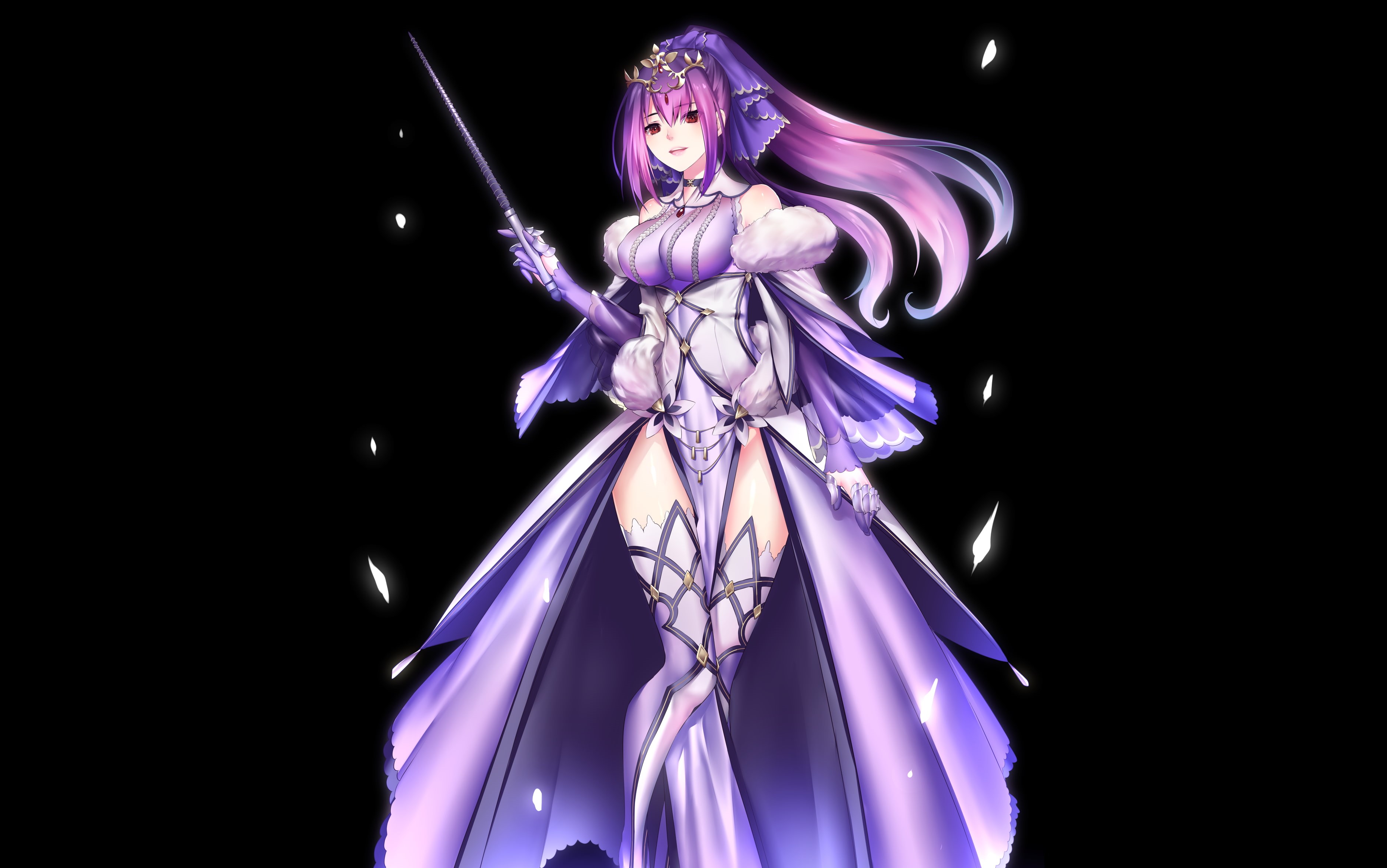 Fate Series, 2K, Scáthach-Skaði, Scathach (Fate/Grand Order), Fate/Grand Order, Lancer (Fate/Grand Order), HD Wallpaper