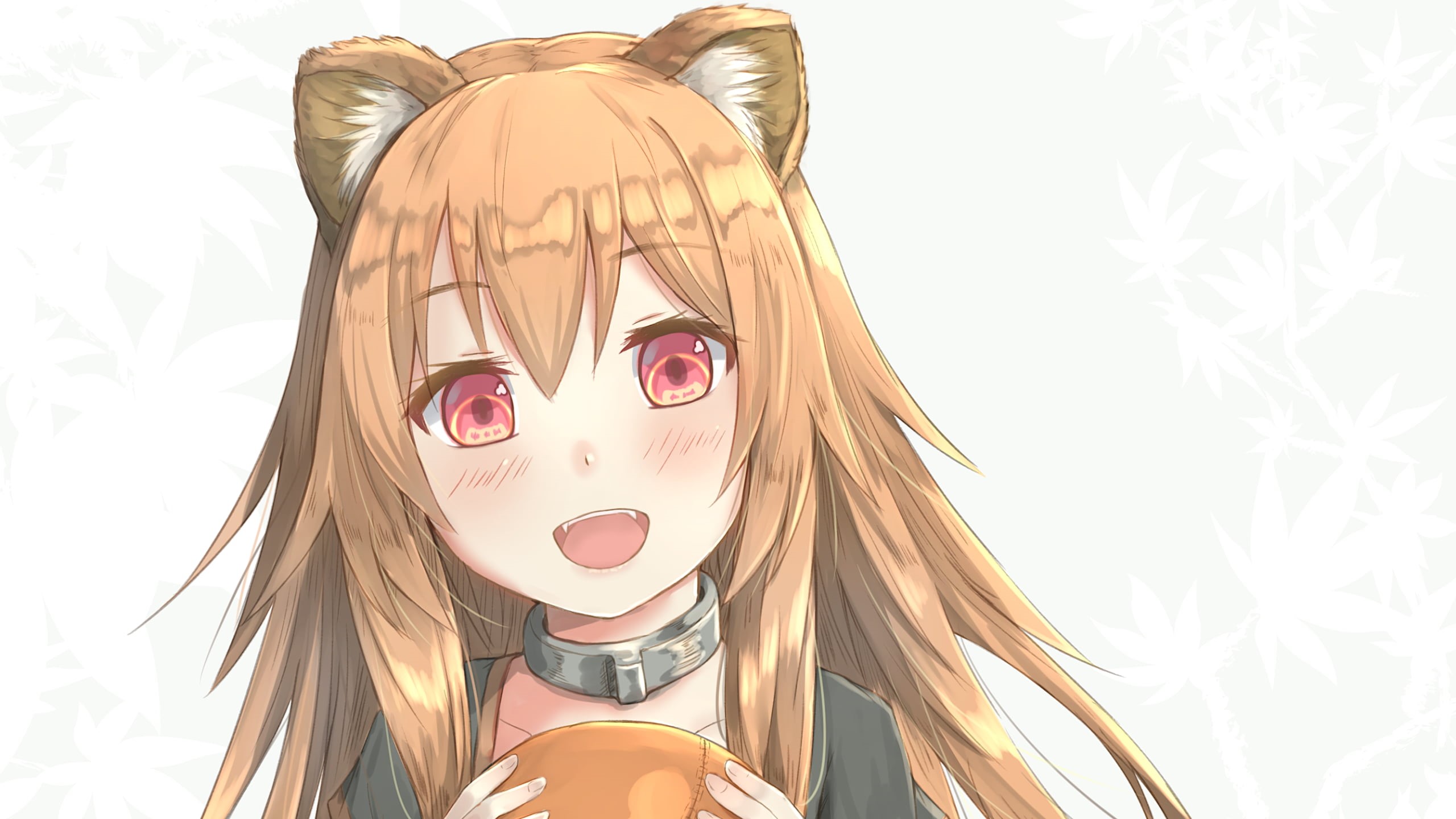 anime girls, Tate no Yuusha no Nariagari, red eyes, Raphtalia, 2K, anime, simple background, HD Wallpaper
