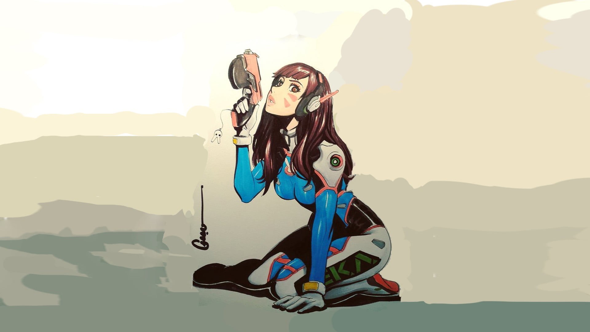 young adult, outdoors, females, young women, adult, 1080P, mountain range, adventure, real people, fashion, lifestyles, extreme Sports, D.Va (Overwatch), HD Wallpaper