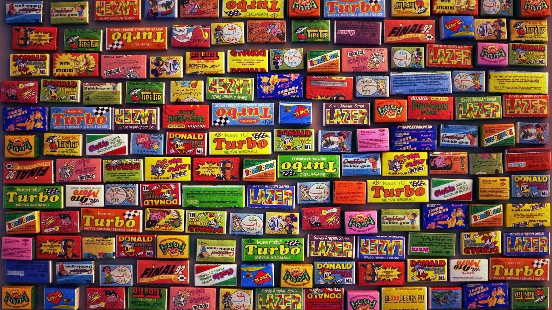 full frame, close-up, creativity, abundance, lot, pattern, in a row, yellow, large group of objects, design, bubblegum, assorted, communication, wall - building feature, HD Wallpaper