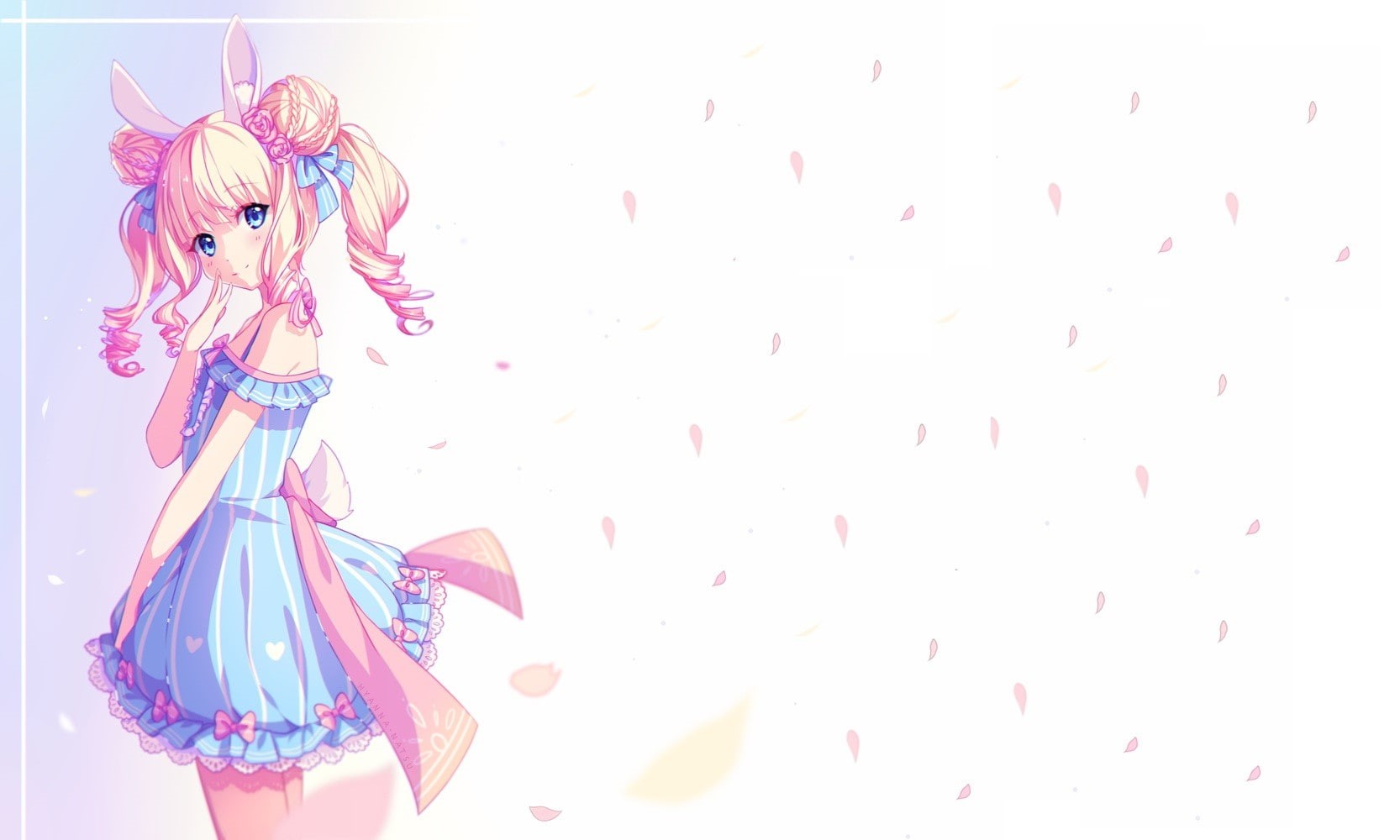 holiday, white background, 720P, no people, still life, indoors, craft, representation, art and craft, anime girls, studio shot, bunny ears, animal themes, HD Wallpaper