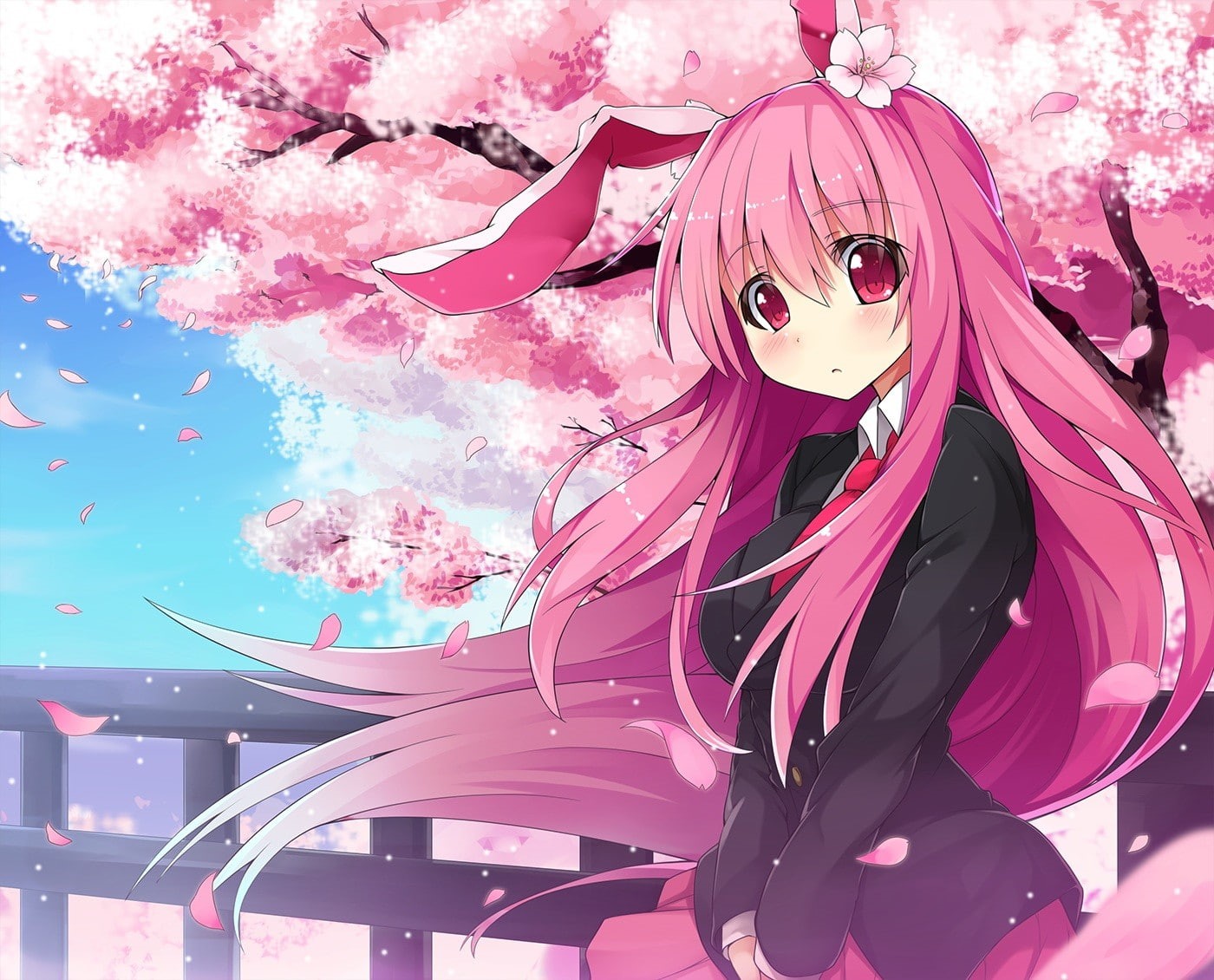 Touhou, anime girls, Reisen Udongein Inaba, anime, 720P, bunny ears, HD Wallpaper