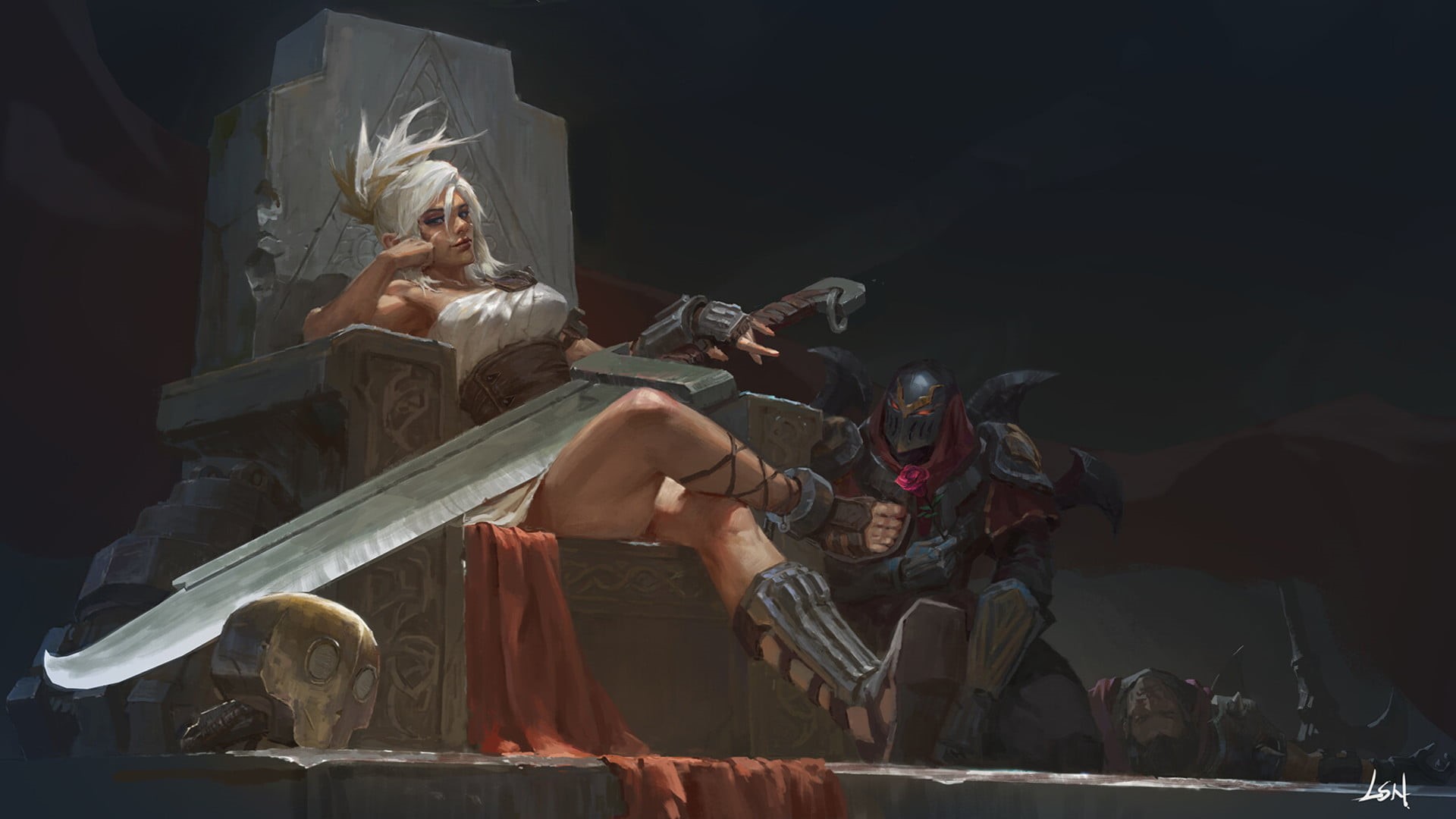 Video Game, 1080P, Riven (League Of Legends), Zed (League Of Legends), League Of Legends, HD Wallpaper