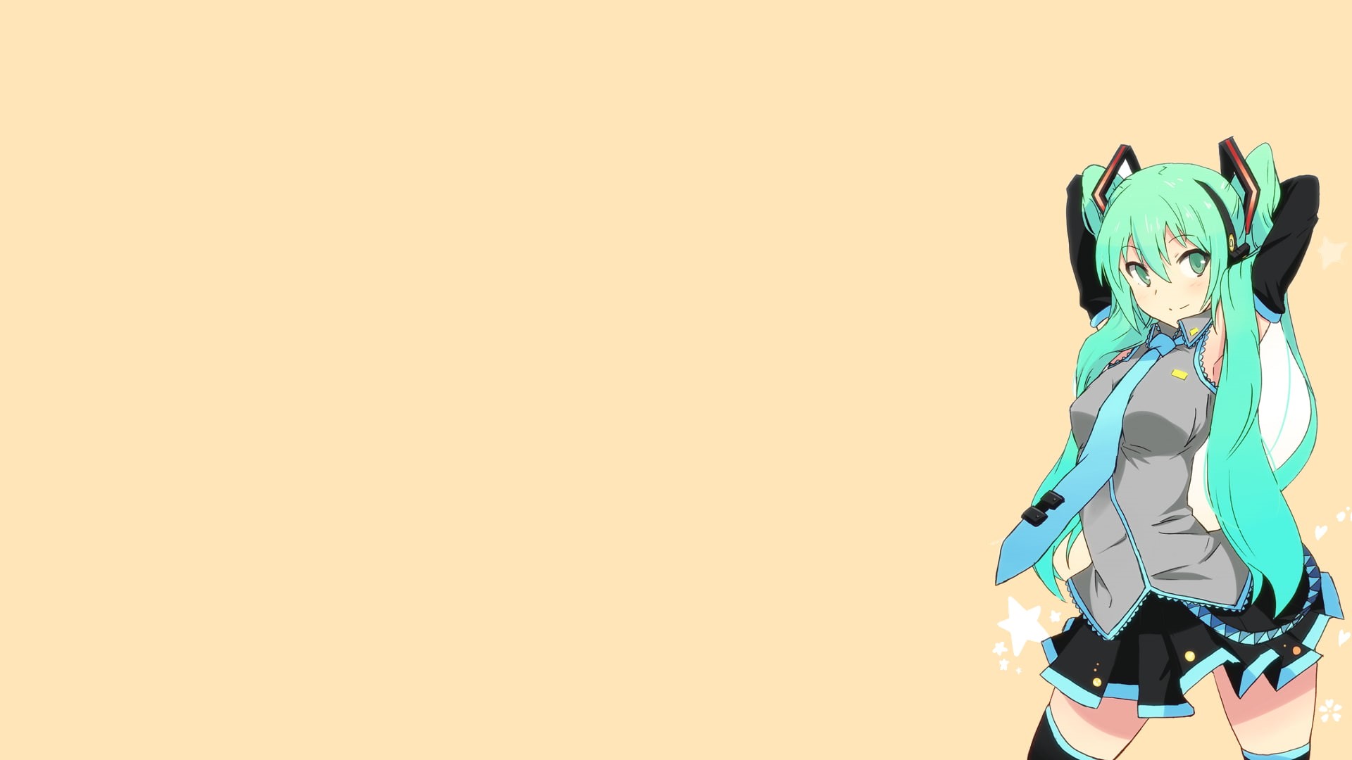 twintails, Hatsune Miku, anime girls, 1080P, anime, Vocaloid, HD Wallpaper