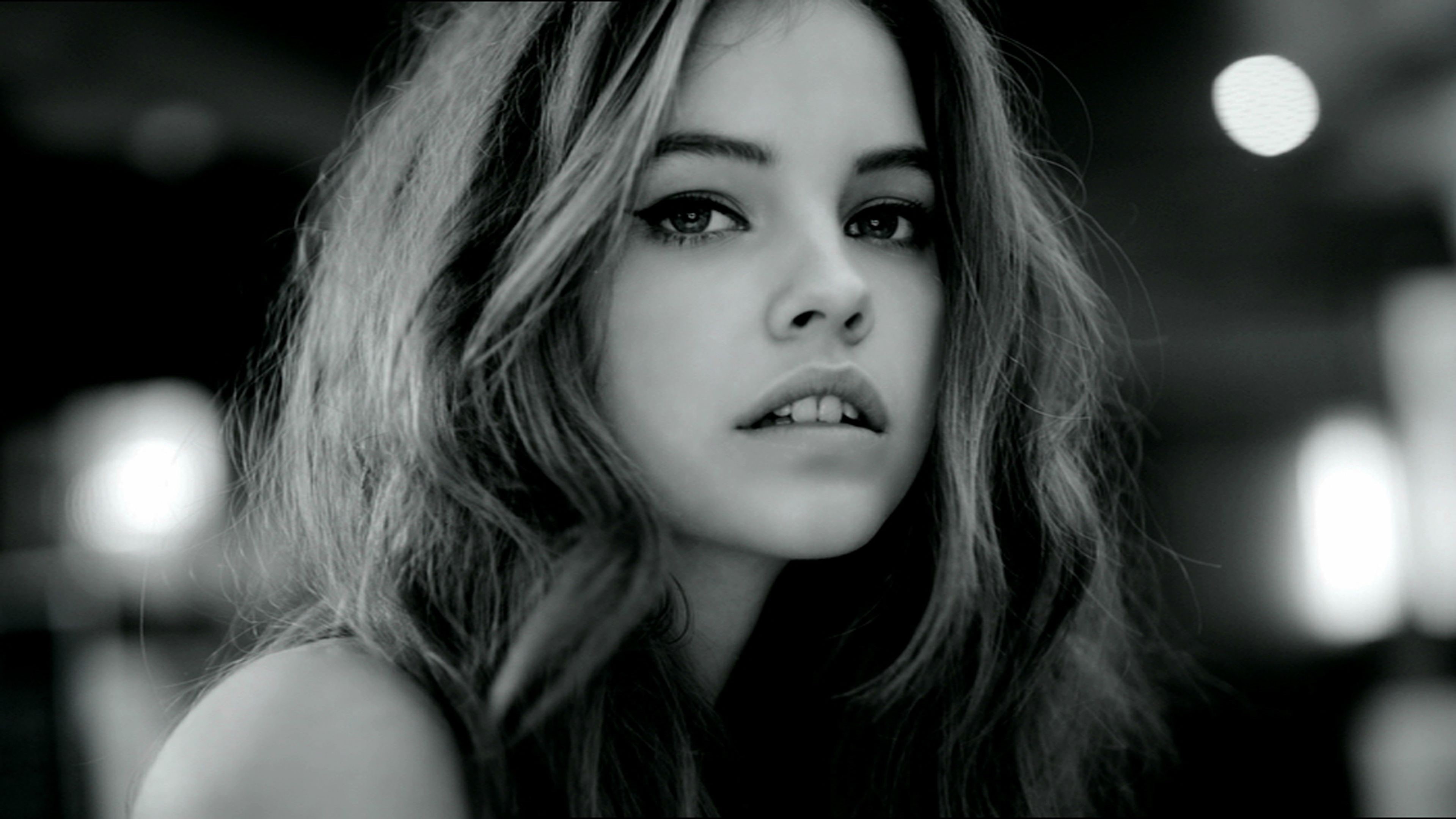 2K, Barbara Palvin, women, monochrome, HD Wallpaper