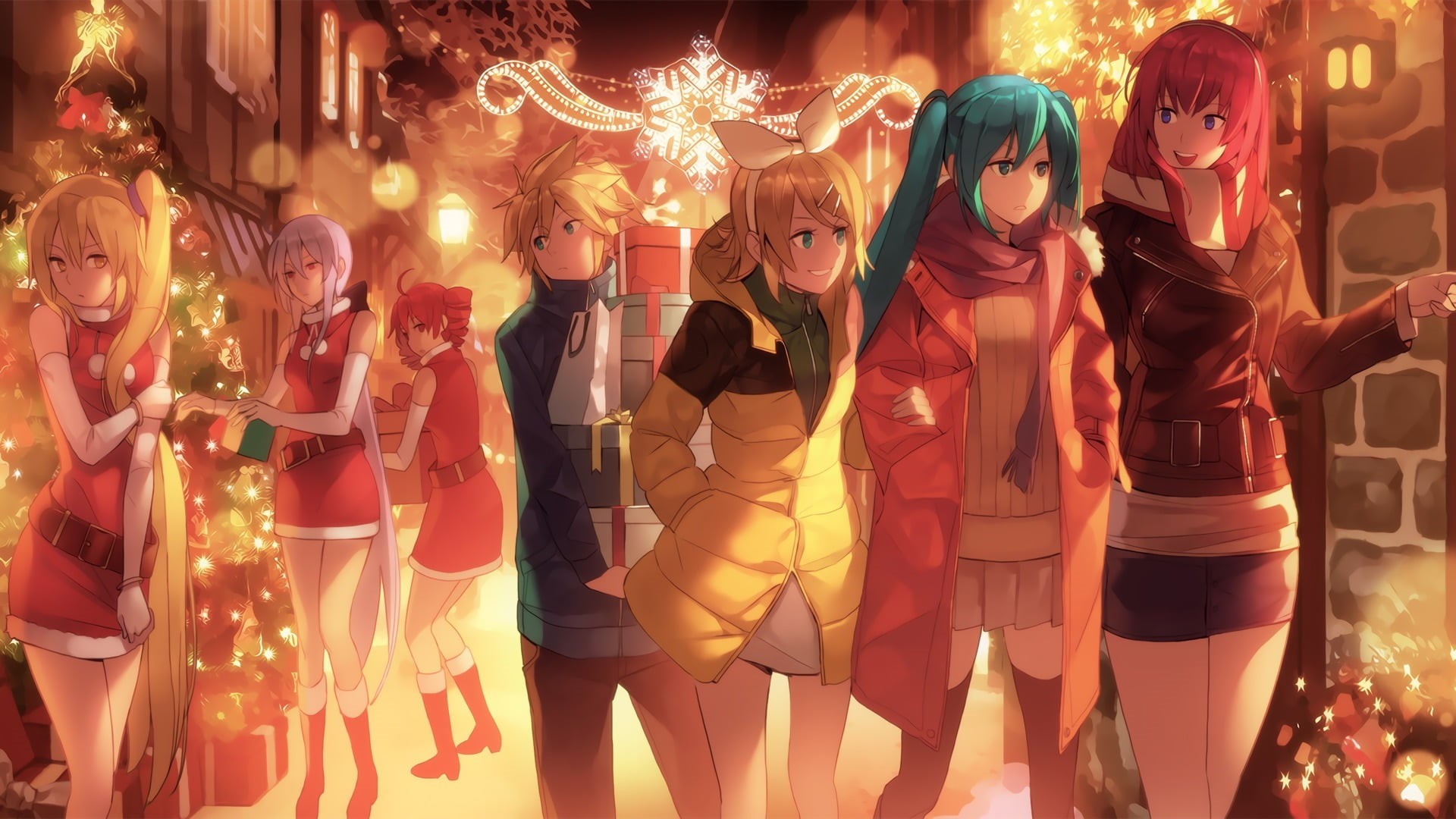human representation, lighting equipment, illuminated, night, decoration, fashion, creativity, no people, front view, celebration, retail display, Vocaloid, HD Wallpaper