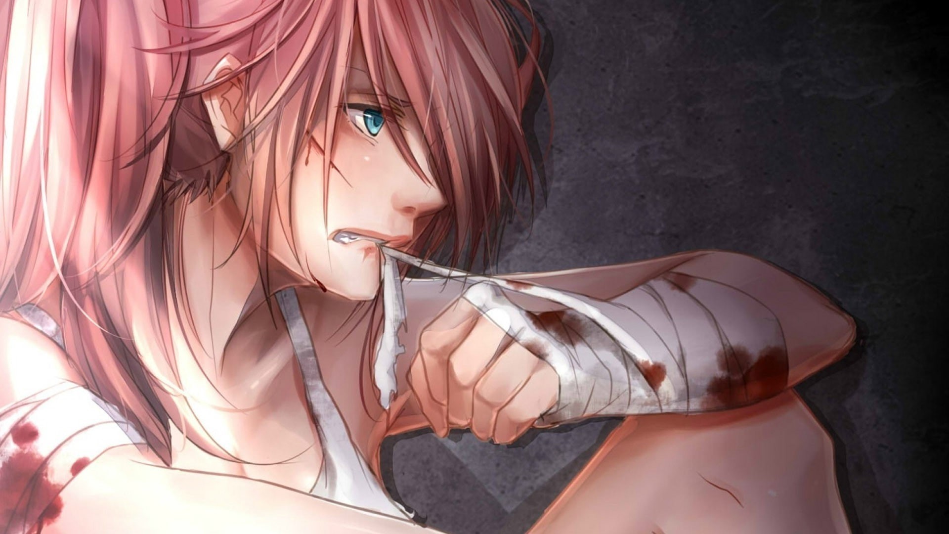 anime girls, Vocaloid, anime, bandage, 1080P, Megurine Luka, HD Wallpaper