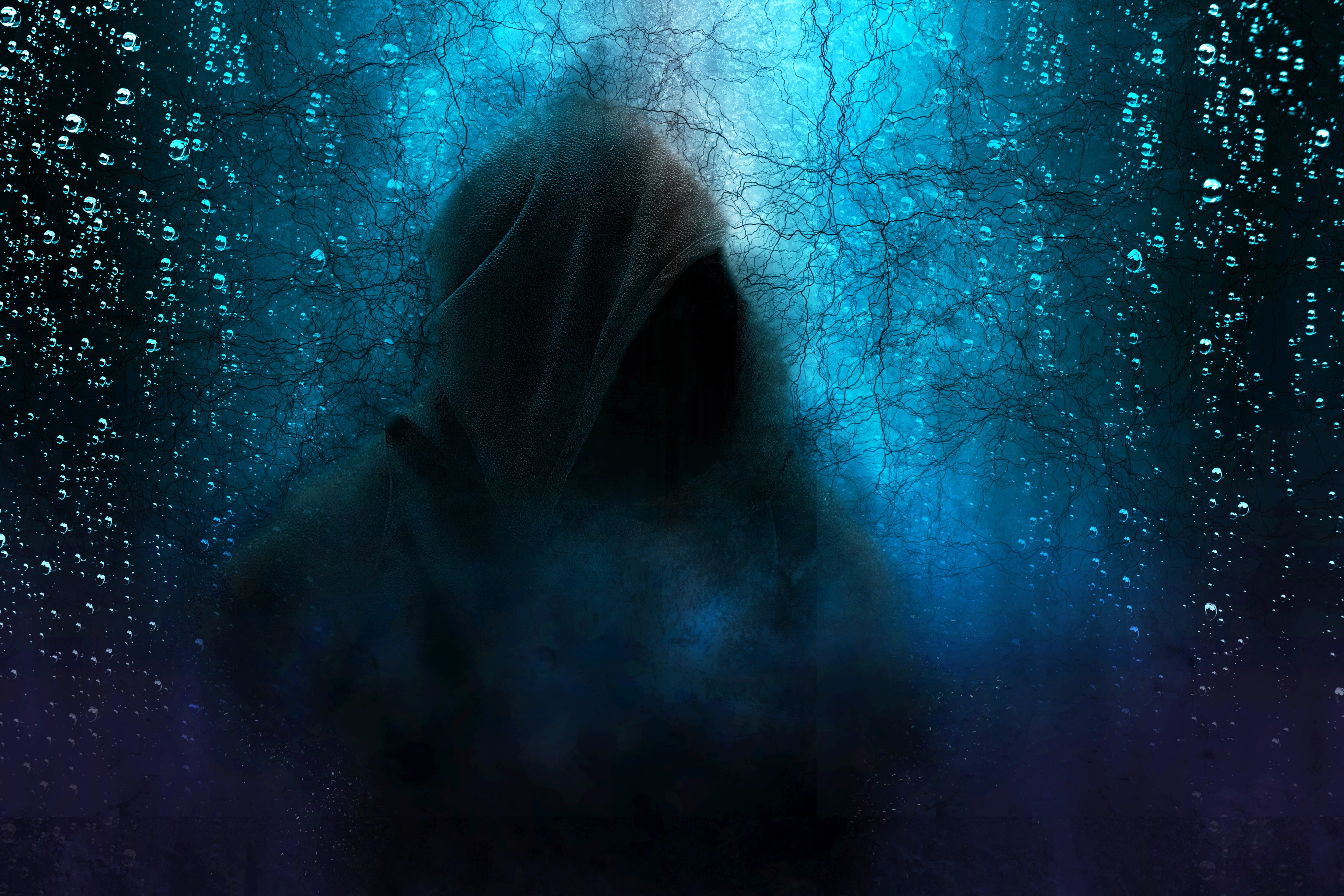 headshot, silhouette, psycho, hooded, obscured face, horror, fear, haunted, hood, human body part, dangerous, figure, shadow, crime, apparition, thriller, HD Wallpaper