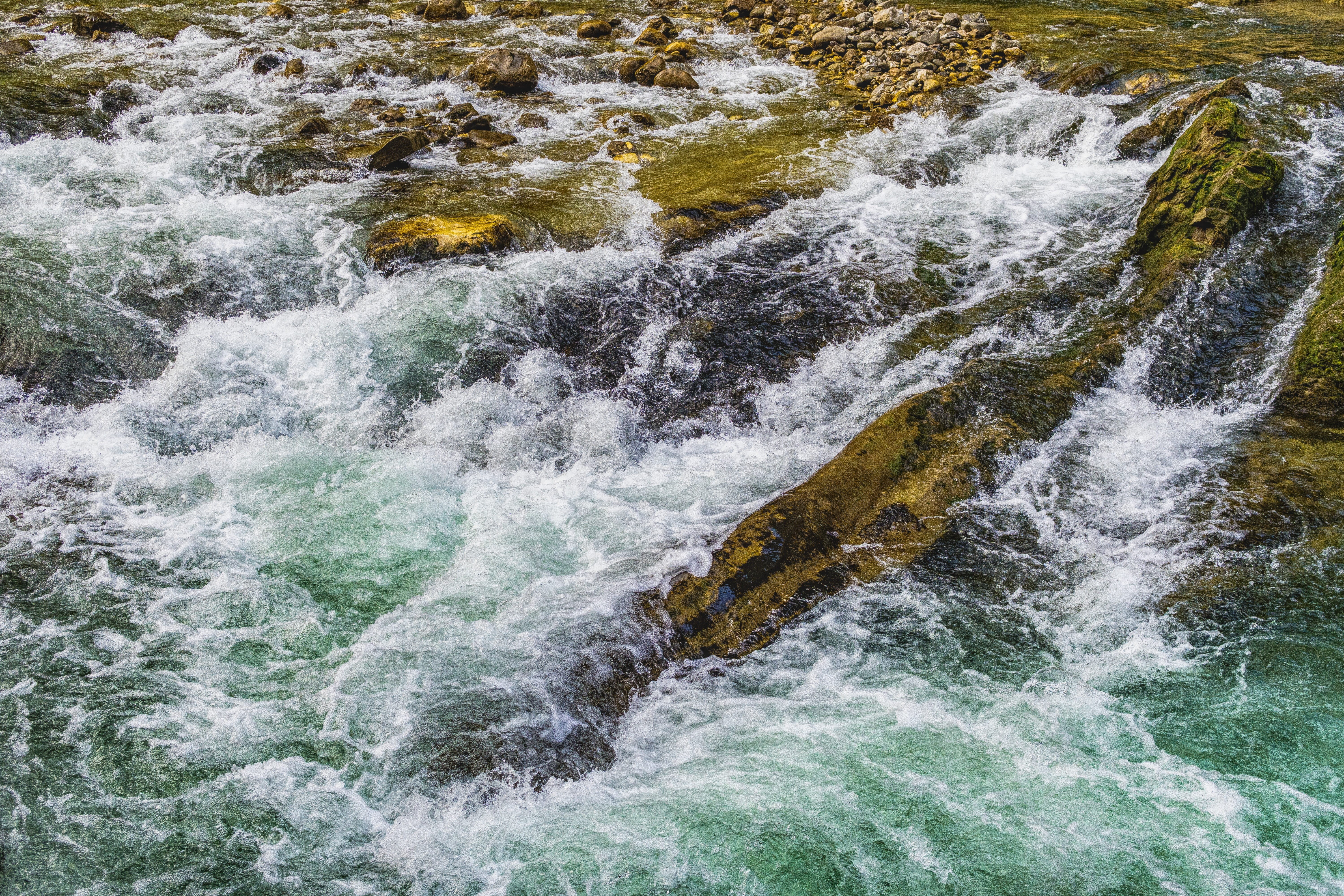blurred motion, cold, water, sport, beautiful, 5K, land, day, aquatic sport, high angle view, rock, sea, beauty in nature, power in nature, river, no people, HD Wallpaper