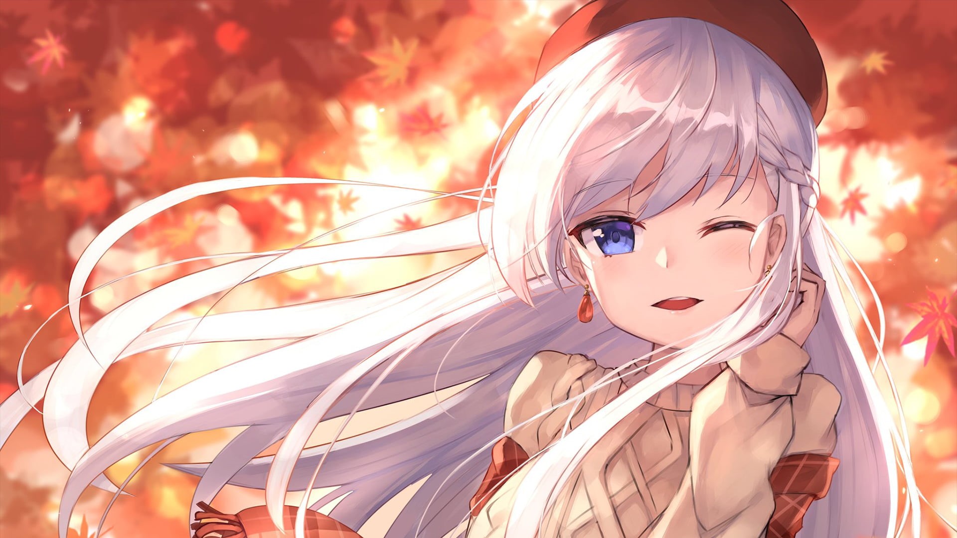 Anime, White Hair, 1080P, Azur Lane, Long Hair, Blue Eyes, Belfast (Azur Lane), HD Wallpaper