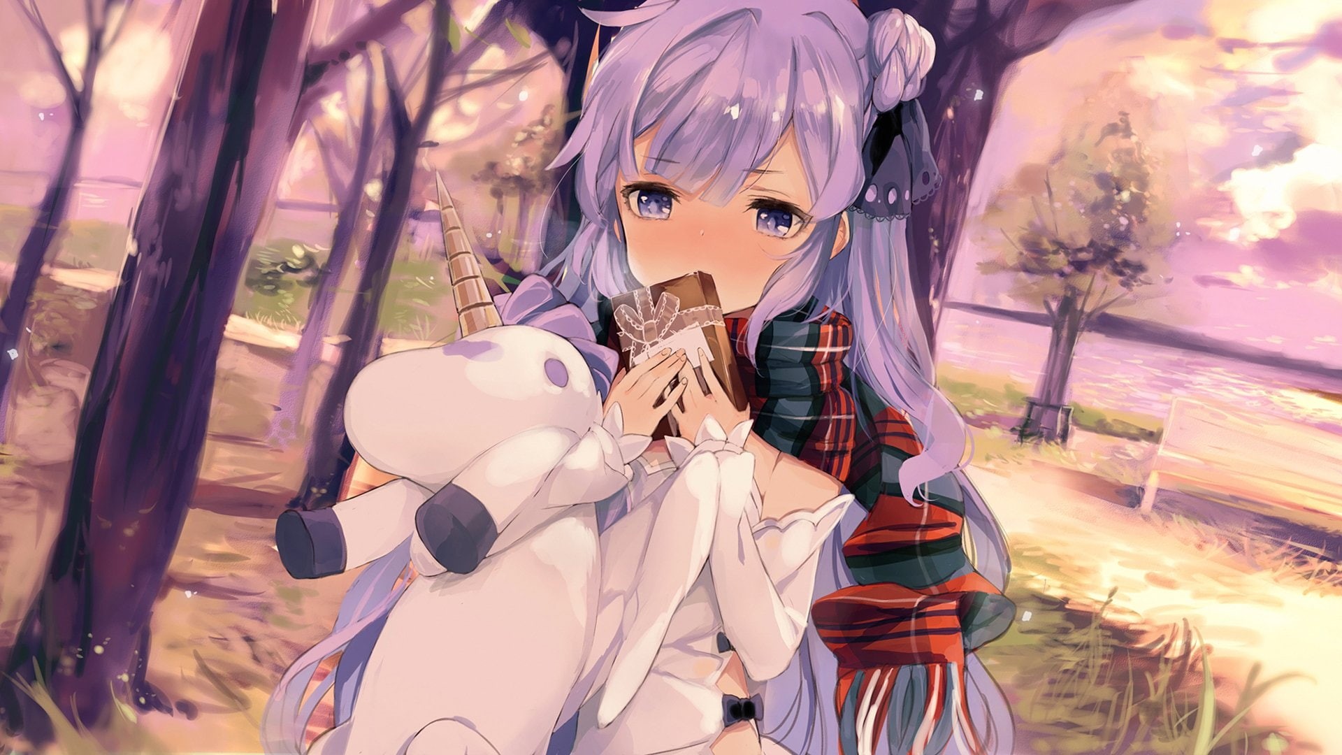 animal wildlife, human representation, celebration, creativity, art and craft, Azur Lane, Anime, Unicorn (Azur Lane), childhood, mask, day, disguise, carnival - celebration event, HD Wallpaper