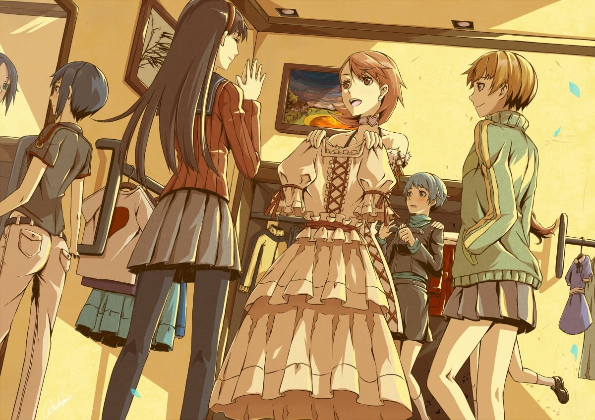 480P, Yukari Takeba, Shirogane Naoto, Satonaka Chie, Persona series, Persona 3, Fuuka Yamagishi (Persona), Persona 4, Amagi Yukiko, HD Wallpaper