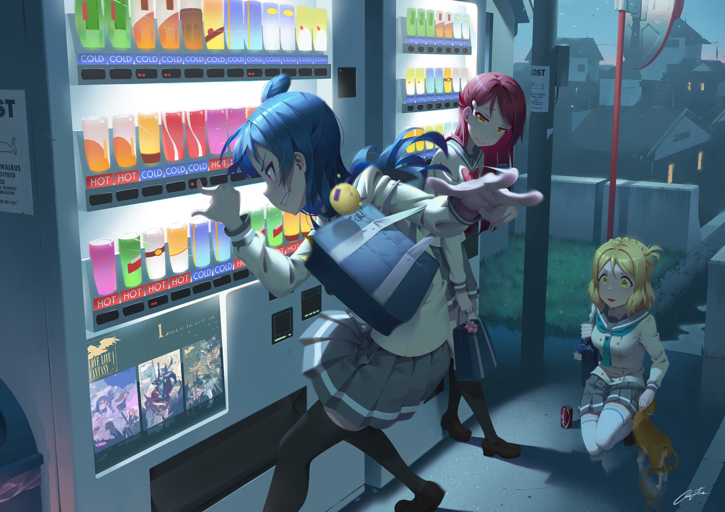standing, store, retail display, people, science, technology, Ohara Mari, characters, child, 1080P, mannequin, art and craft, Love Live! Sunshine, Regition, HD Wallpaper