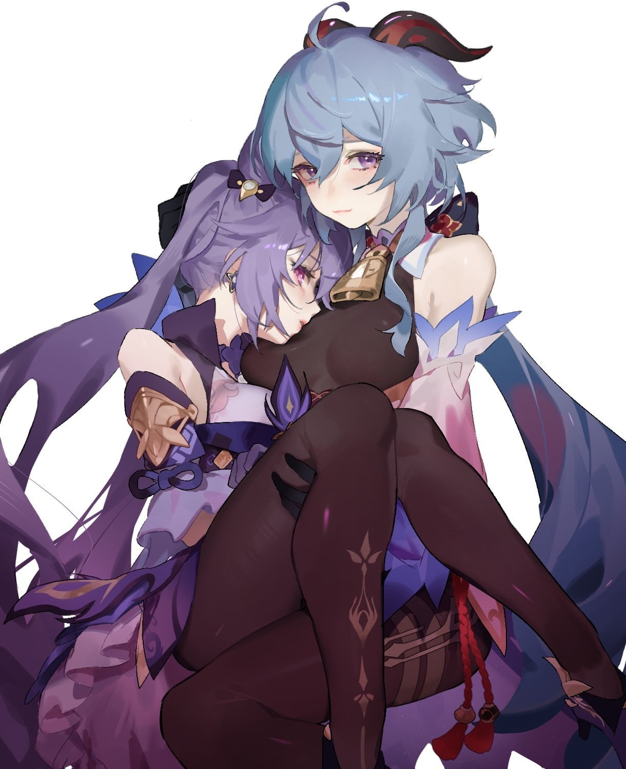 720P, Ganyu (Genshin Impact), Genshin Impact, keqing (genshin impact), anime girls, Phone HD Wallpaper