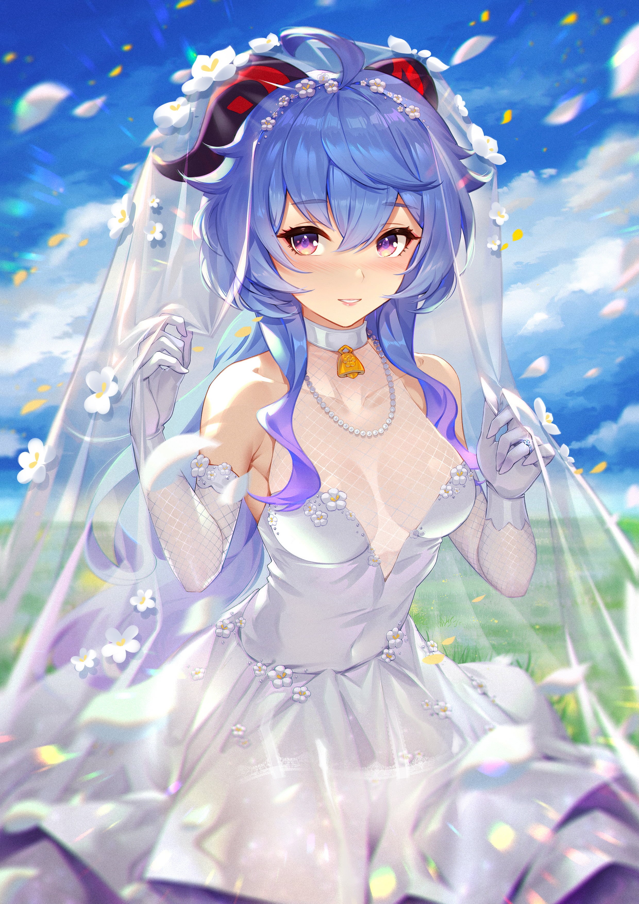 Ganyu (Genshin Impact), Genshin Impact, 2K, anime girls, Phone HD Wallpaper