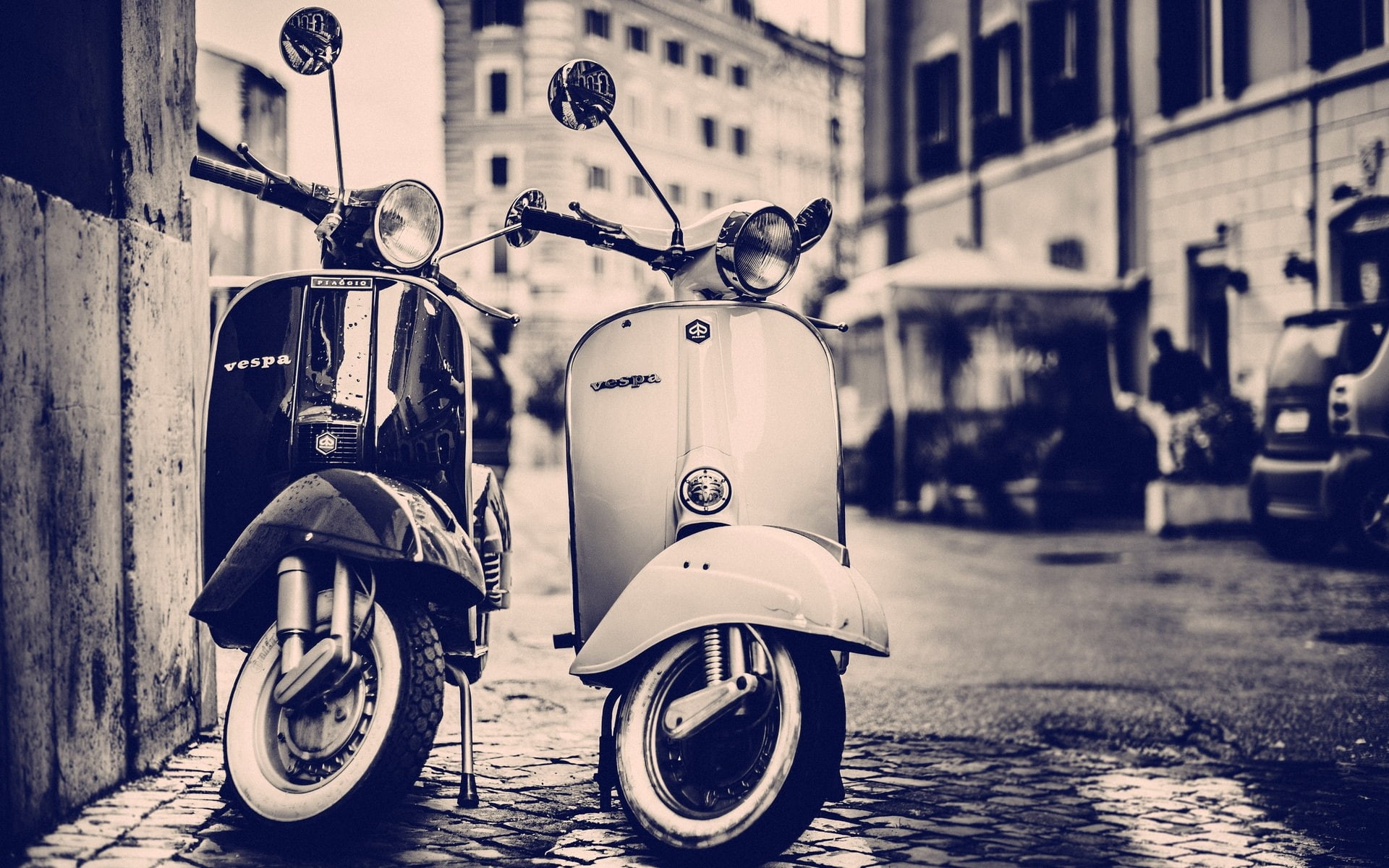 scooters, vespa, 1080P, HD Wallpaper