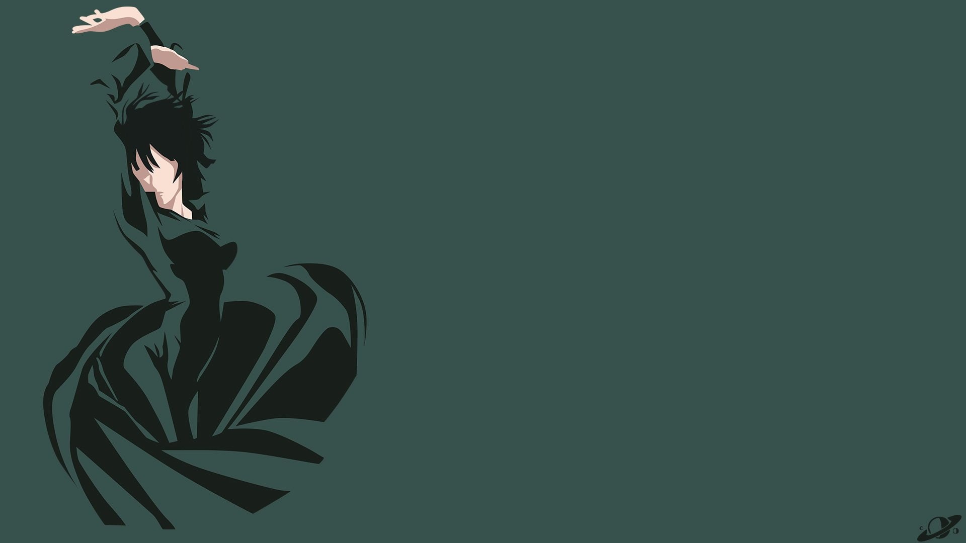 Green Dress, Green Hair, Dress, One-Punch Man, 1080P, Fubuki (One-Punch Man), Minimalist, Anime, HD Wallpaper