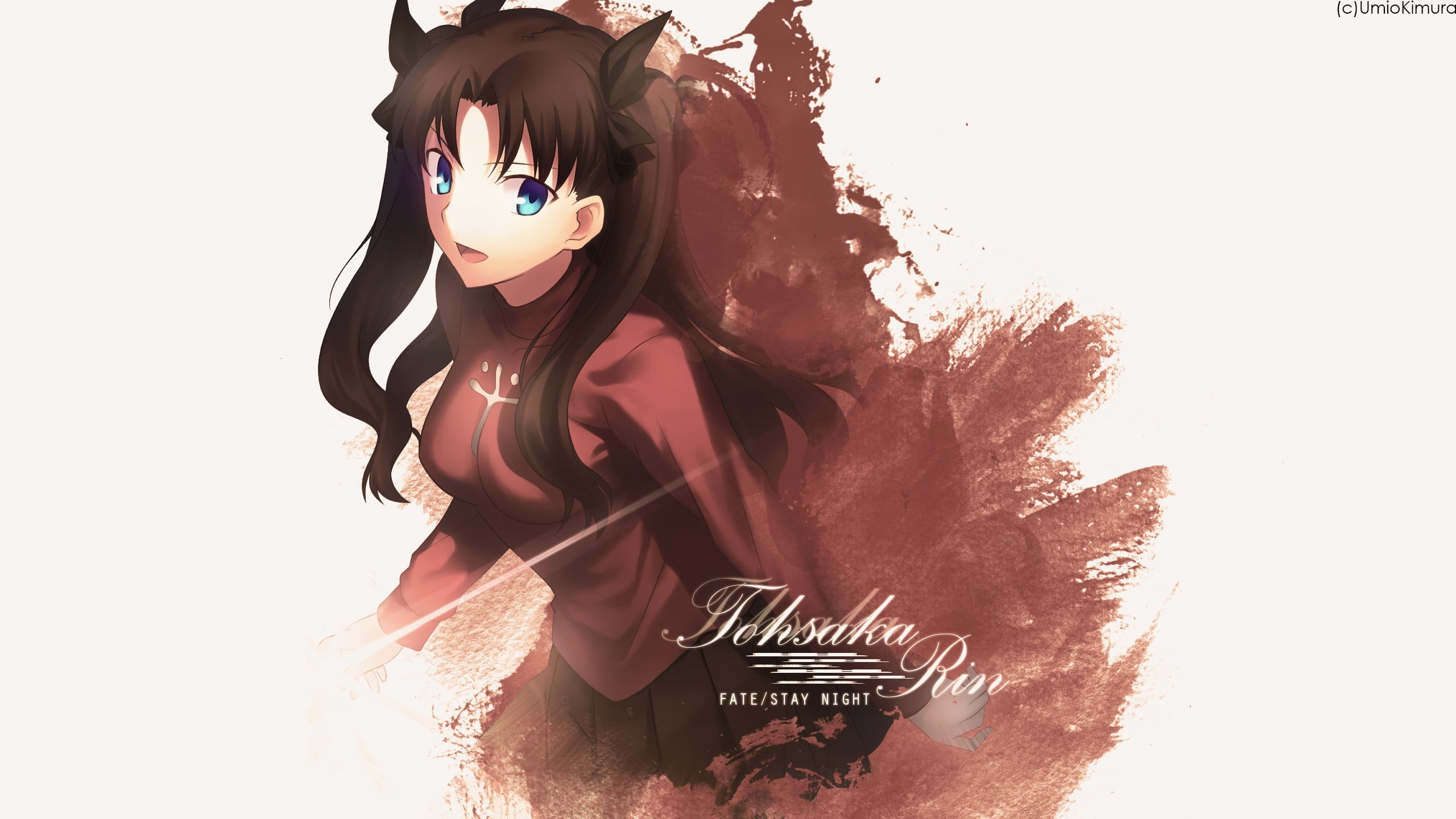hairstyle, representation, Fate/Stay Night, one person, building exterior, real people, nature, day, women, standing, waist up, outdoors, Tohsaka Rin, lifestyles, HD Wallpaper