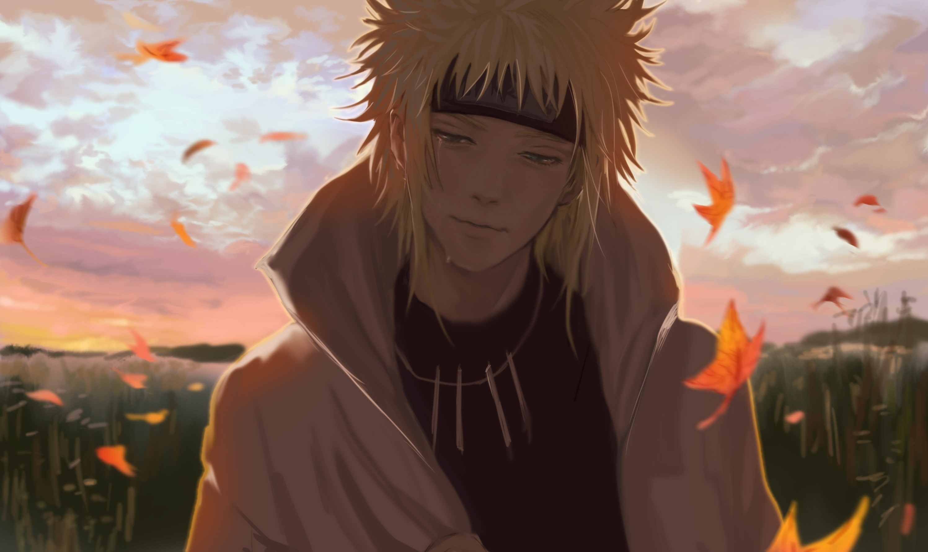 standing, portrait, naruto, semi realistic, sunlight, leisure activity, cloud - sky, tears, focus on foreground, headshot, teenager, real people, one person, HD Wallpaper