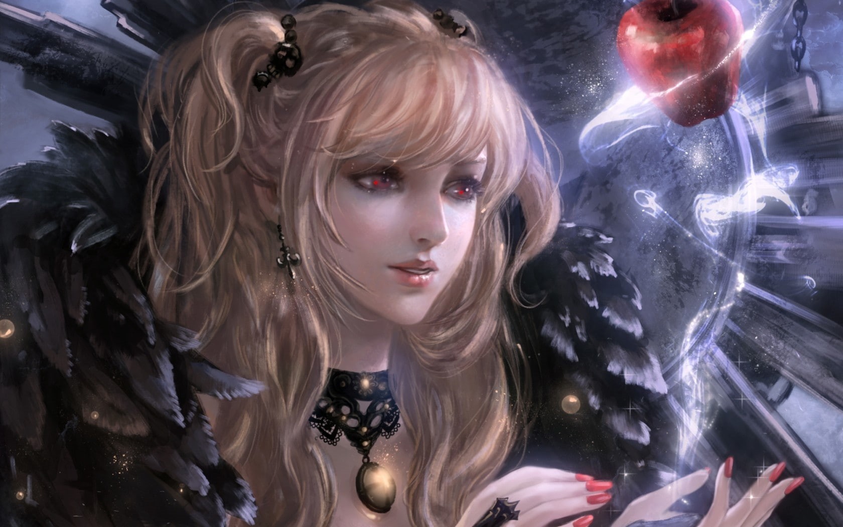 720P, semi realistic, misa, Anime, death note, HD Wallpaper