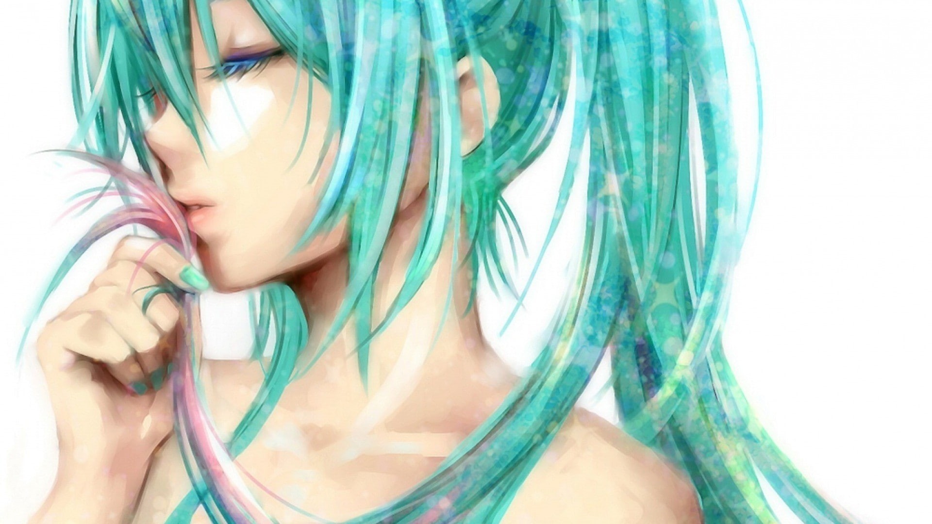 vocaloid, hatsune miku, Anime, semi realistic, 1080P, HD Wallpaper