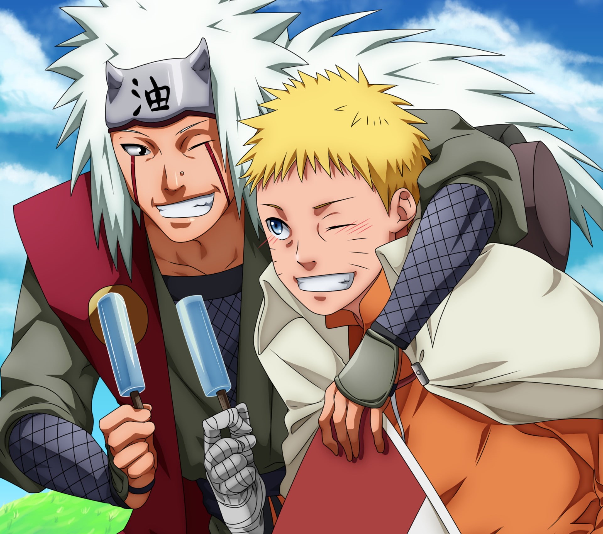 Naruto Uzumaki, Anime, Jiraiya (Naruto), 1080P, Naruto, HD Wallpaper