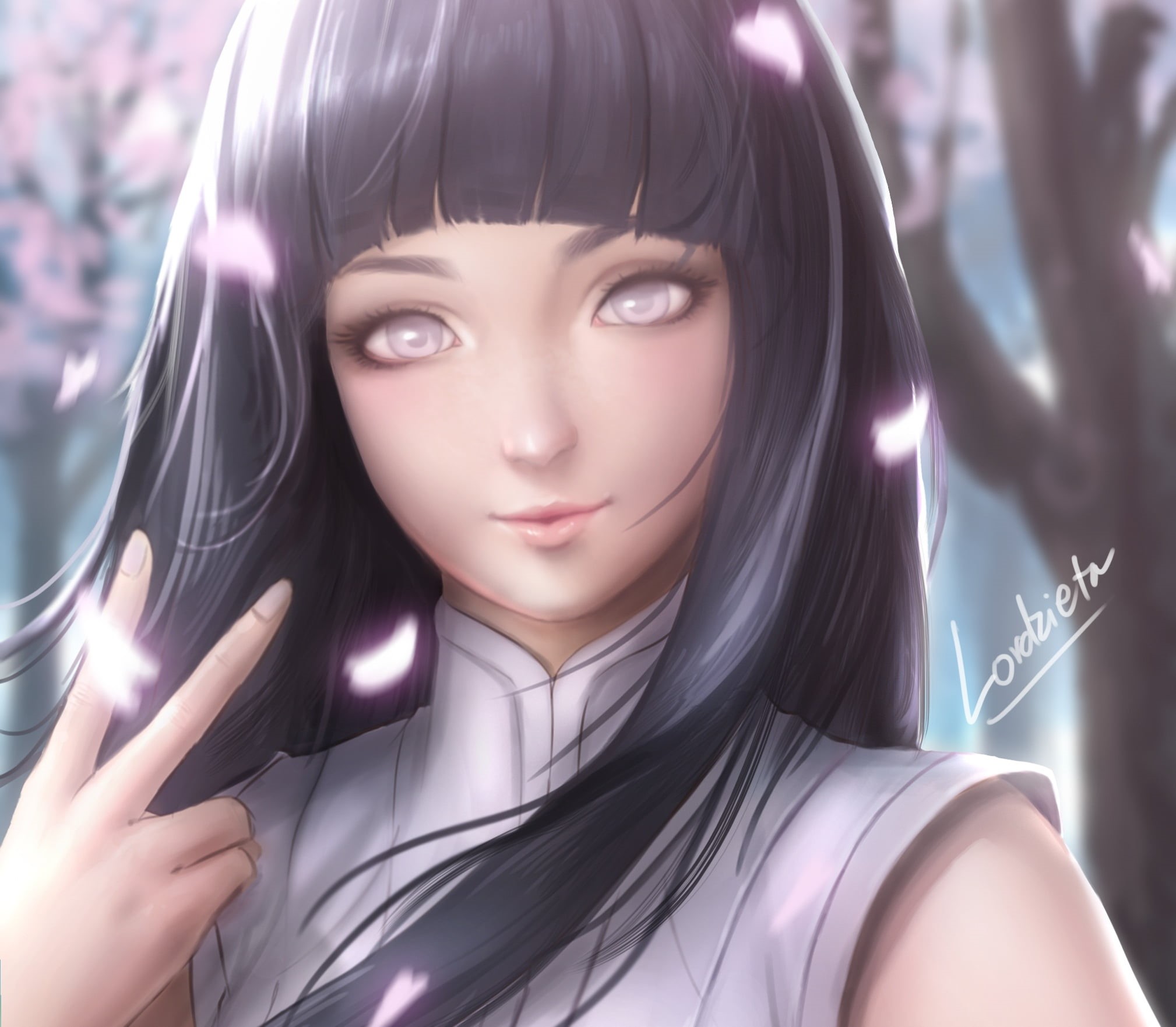 Naruto, Hinata Hyūga, 1080P, Byakugan (Naruto), HD Wallpaper