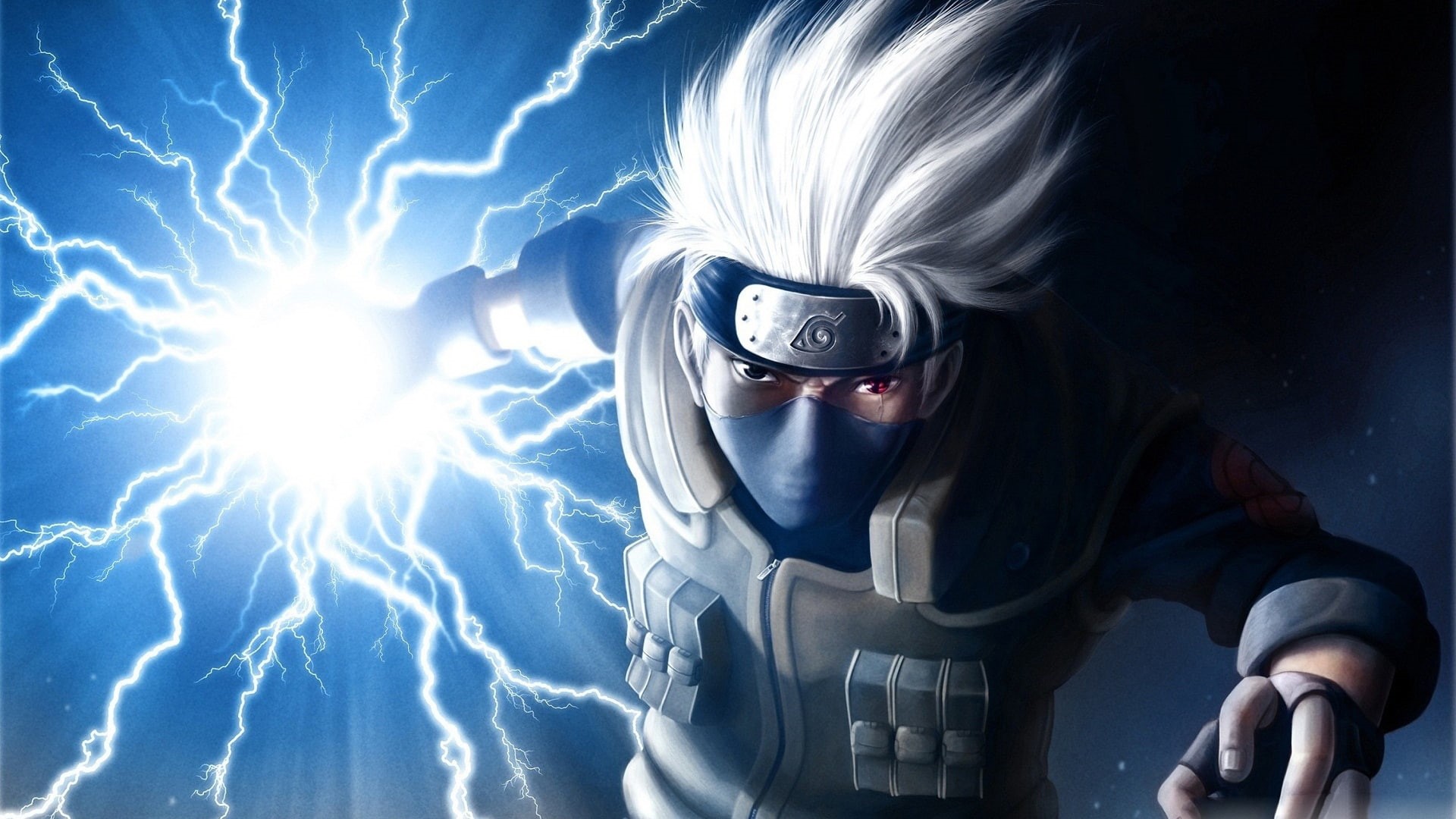 chidori, 1080P, anime, kakashi, HD Wallpaper