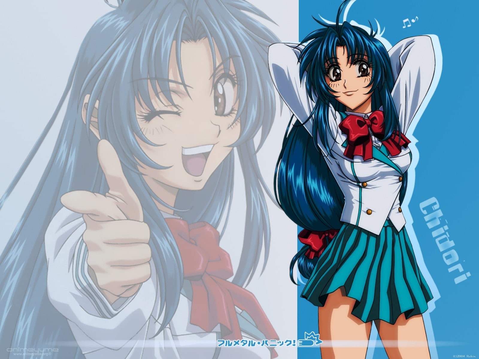 chidori, kaname, poster, panic, girls, chidori kaname, anime girls, full, metal, 720P, full metal panic, 1600x1200, anime, HD Wallpaper