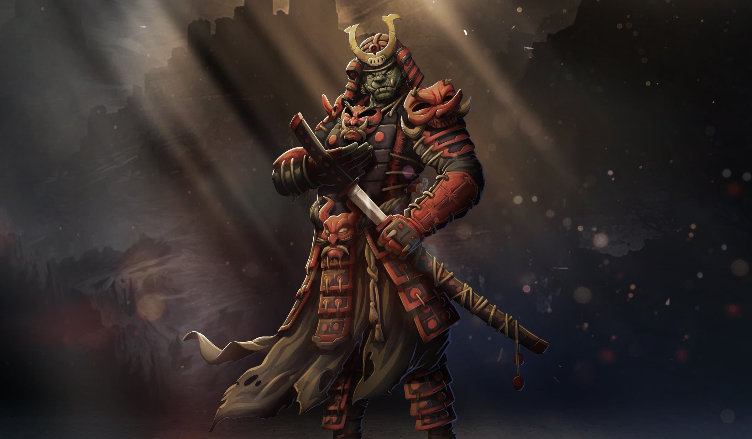 shinobi, samurai, fantasy art, 1080P, artwork, warrior, HD Wallpaper