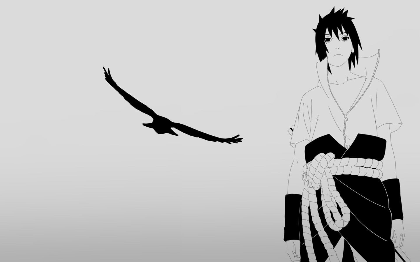 Naruto Shippuuden, clear sky, mid-air, real people, copy space, nature, day, bird, 720P, flying, arms raised, one person, animal wildlife, lifestyles, HD Wallpaper