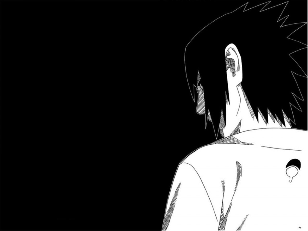 one person, lifestyles, 720P, real people, black background, sculpture, rear view, copy space, studio shot, creativity, Naruto Shippuuden, close-up, dark, HD Wallpaper