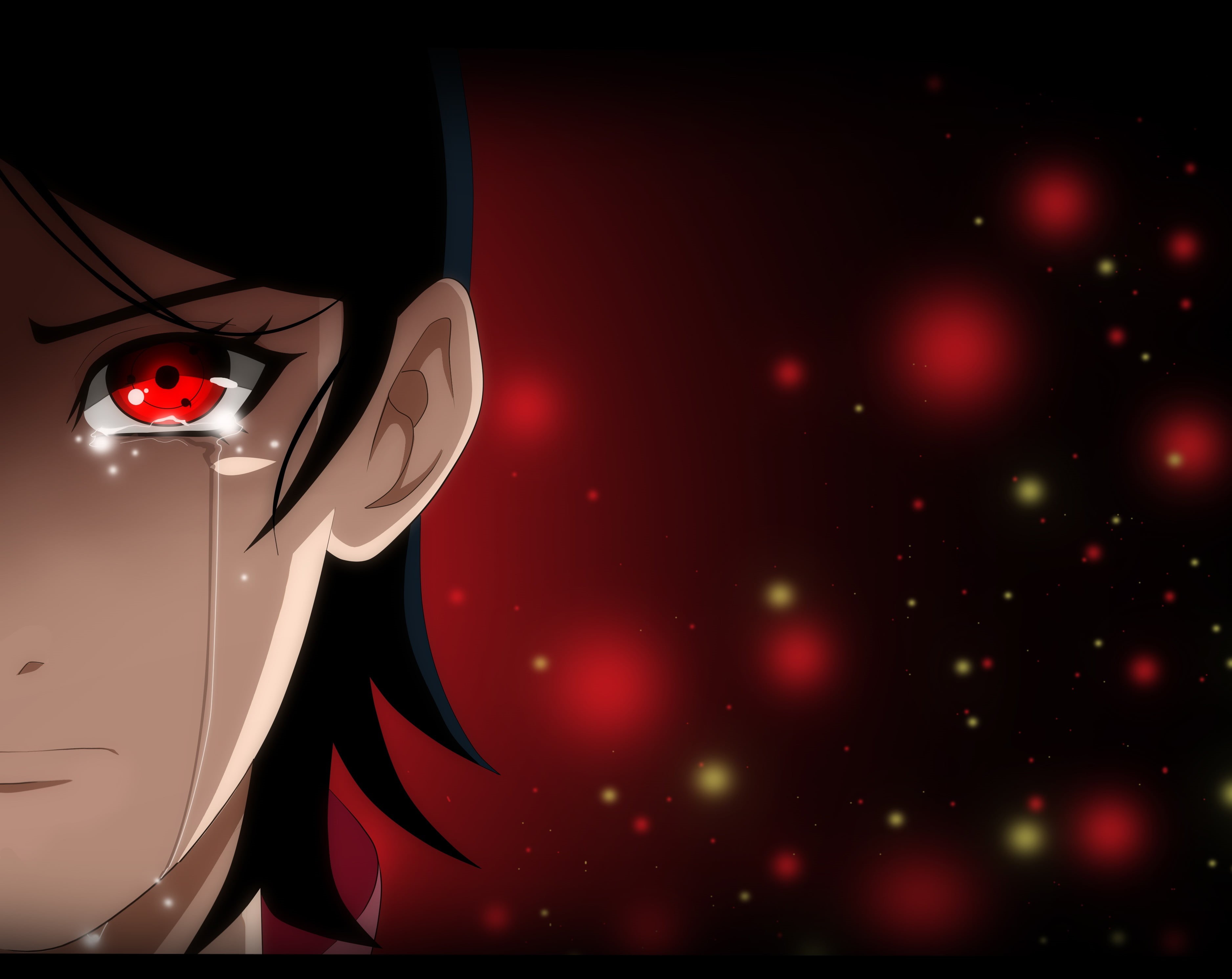 2K, illustration, sarada uchiha, shiny, character, cheerful, light - natural phenomenon, christmas, holiday, technology, close-up, face, lighting equipment, HD Wallpaper