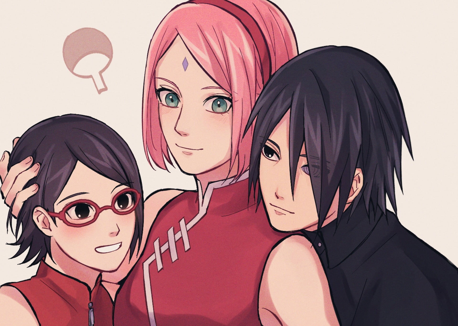Boruto, Naruto, 1080P, Sarada Uchiha, Sasuke Uchiha, Sakura Haruno, HD Wallpaper