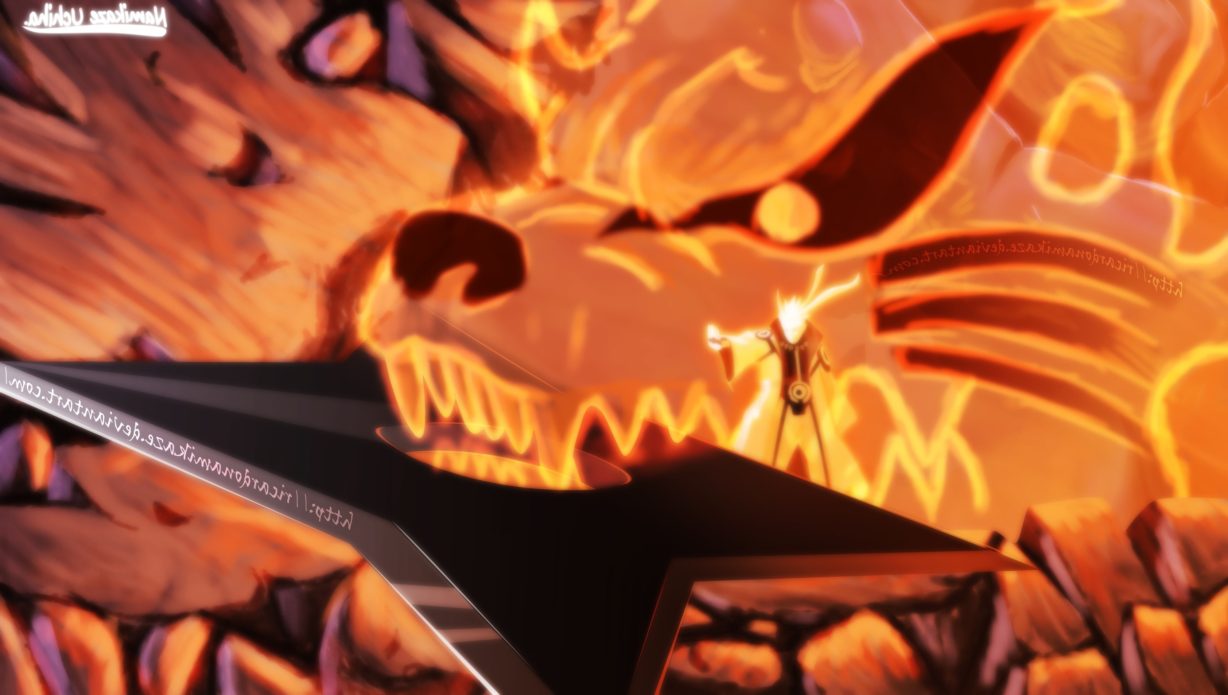 4K, Uzumaki Naruto, Bijuu, Hokage, Kyuubi, Naruto Shippuuden, HD Wallpaper