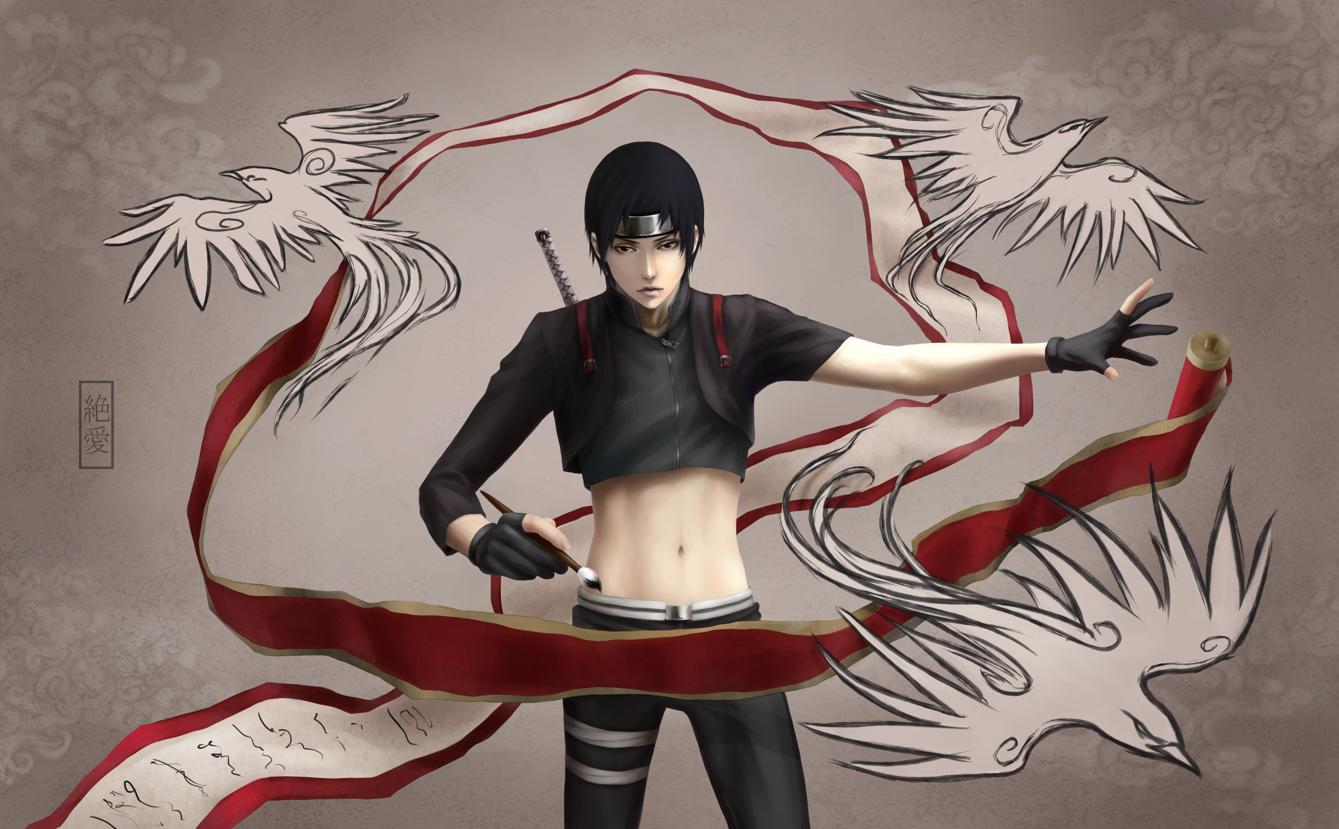 4K, Sai (Naruto), Naruto, Anime, HD Wallpaper