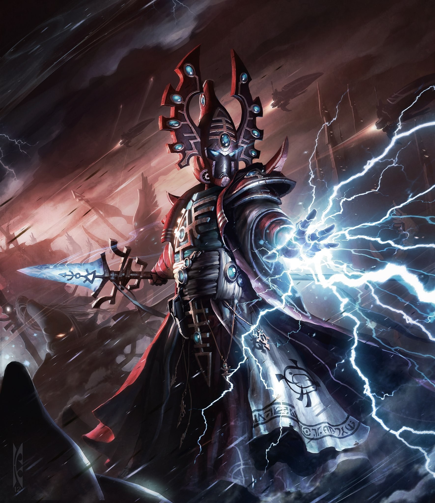 1080P, Warhammer 40, Warlock, Eldar, 000, Phone HD Wallpaper