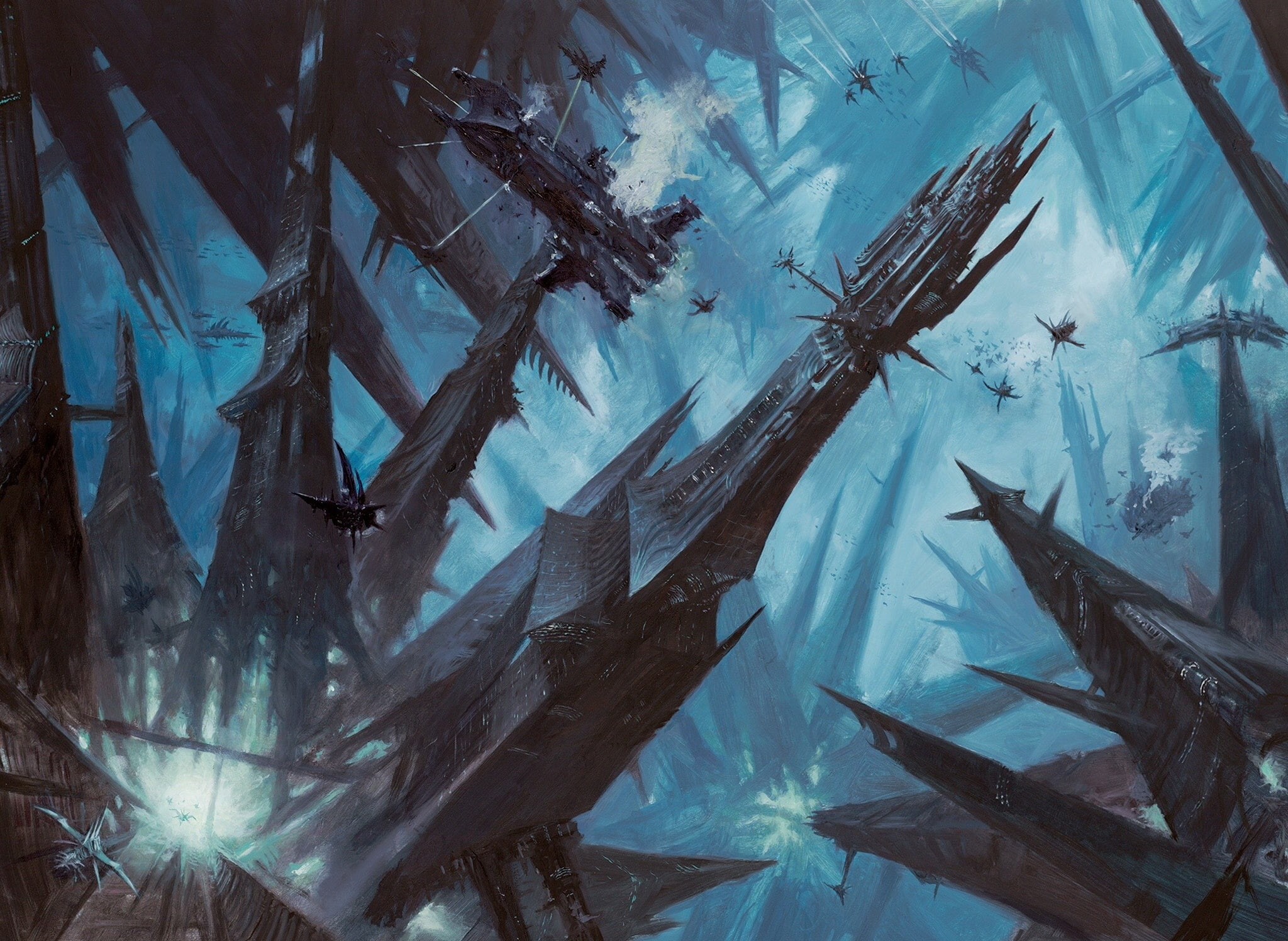 Commorragh, Dark Eldar, 1080P, city, dark, Warhammer 40 000, HD Wallpaper