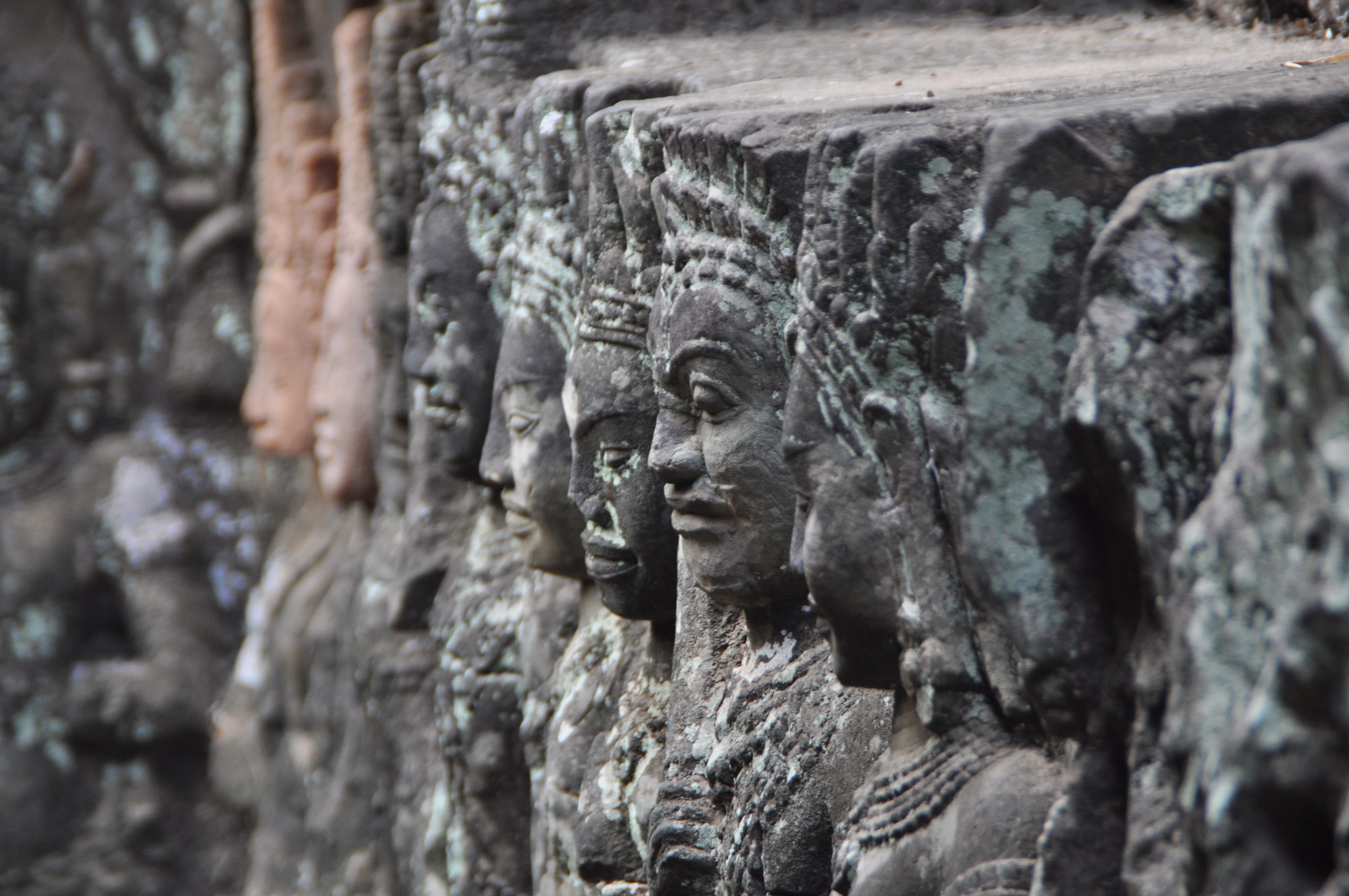 religion, architecture, old Ruin, ancient, representation, asia, unesco world heritage, ruined, khmer, spirituality, Complex, historically, statue, male likeness, HD Wallpaper