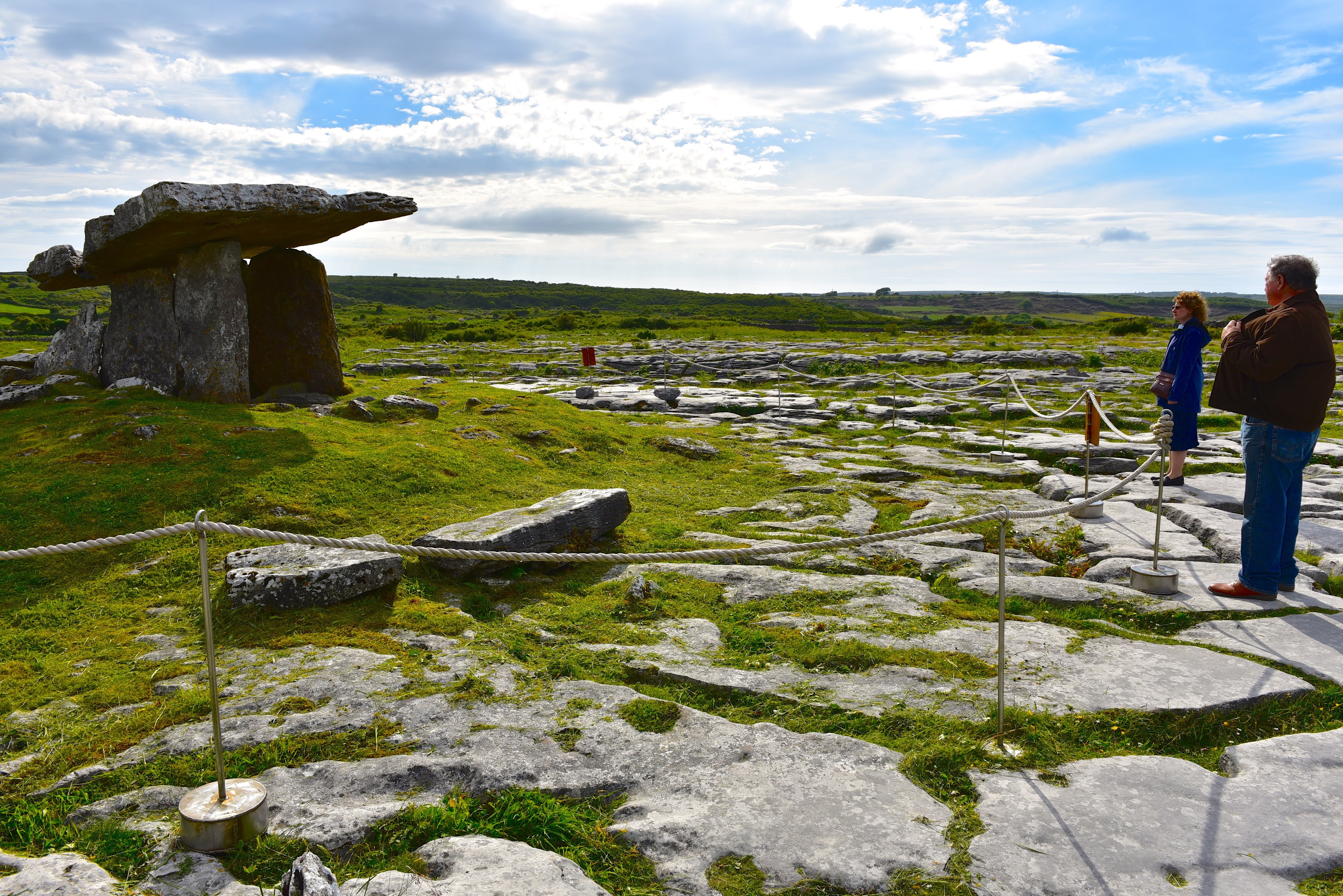 celtic, archeology, rock - object, pillar, solid, outdoors, poulnabrone, cultures, grave, famous Place, burren, limestone, gaelic, nature, rock, monument, HD Wallpaper