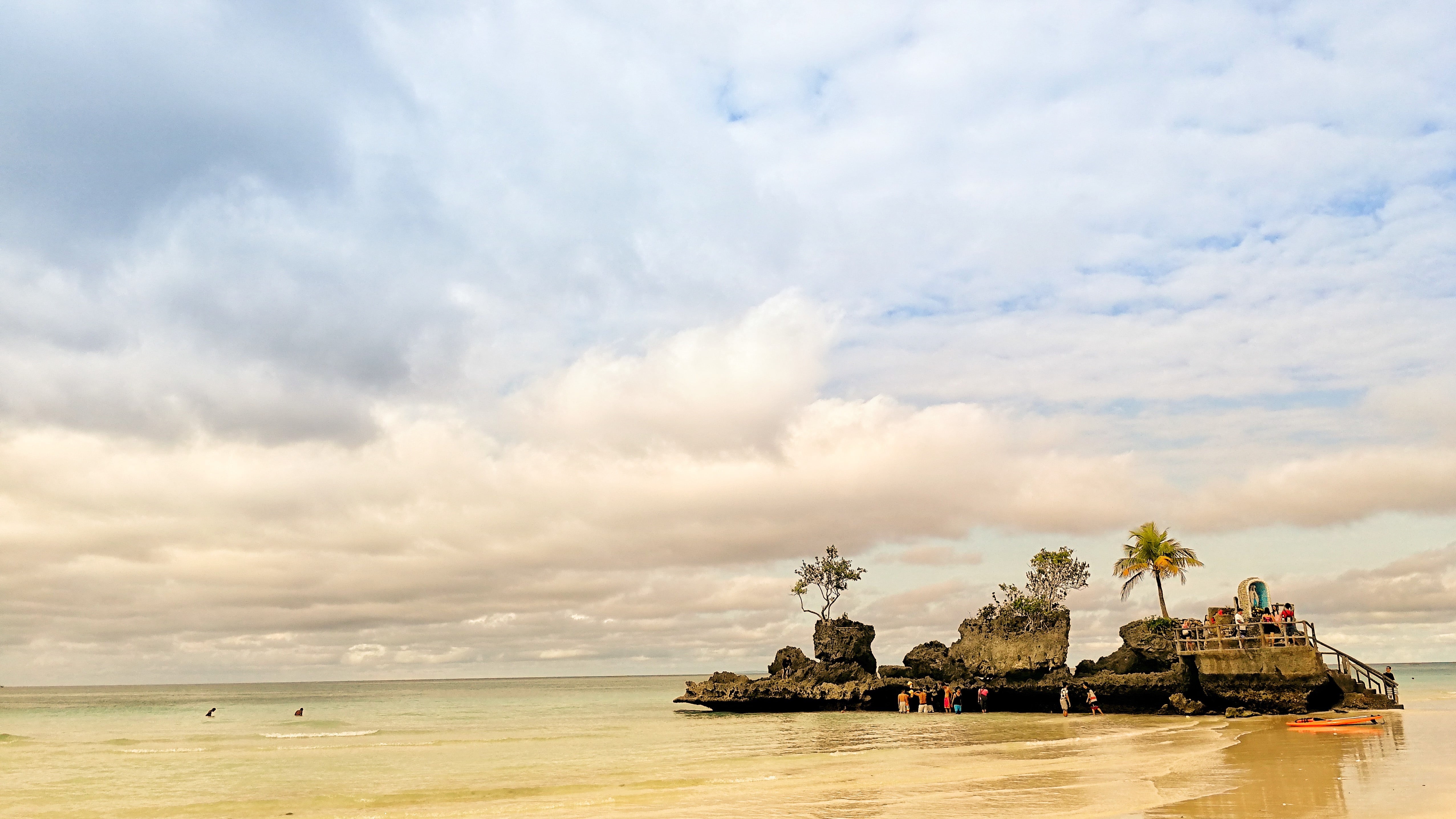 island, tree, water, beach, cloud - sky, nature, scenics - nature, land, built structure, horizon over water, architecture, rocks, beauty in nature, sea, HD Wallpaper